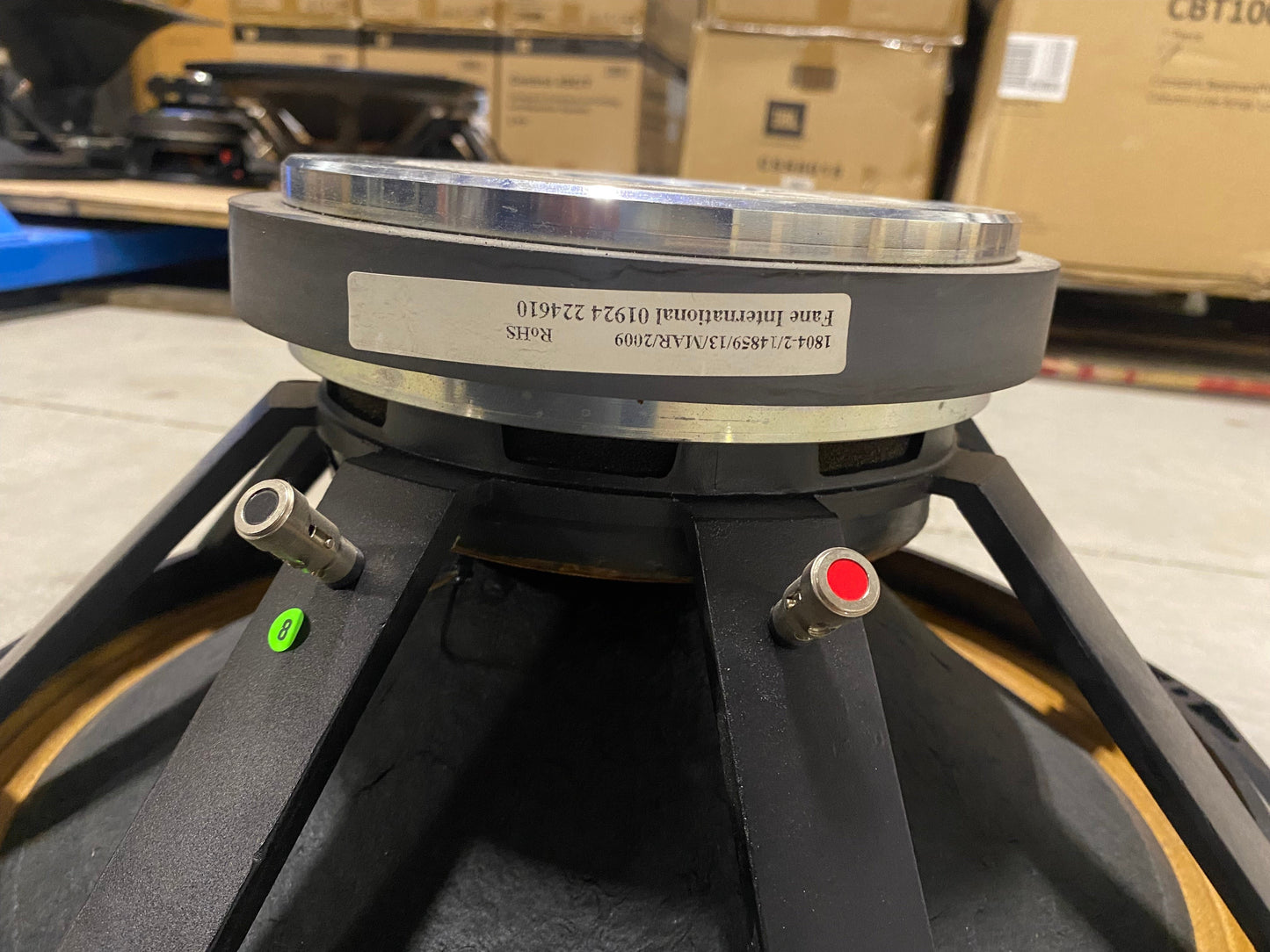 Fane International, Funktion-One, F118, Sub, Subwoofer, Subs, Sub Speaker, 18" Subwoofer, 18" SUB, Drivers, Driver, 18" driver, Funktion-One F118, Fane International Driver, Fane International 18" Driver, We Sell Professional Audio Equipment. Audio Systems, Amplifiers, Consoles, Mixers, Electronics, Entertainment, Live Sound.