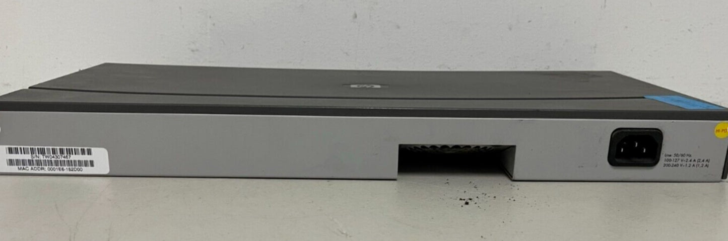 Used HP Procurve Switch 2312 (J4817A) for Sale. 					We Sell Professional Audio Equipment. Audio Systems, Amplifiers, Consoles, Mixers, Electronics, Entertainment, Sound, Live.