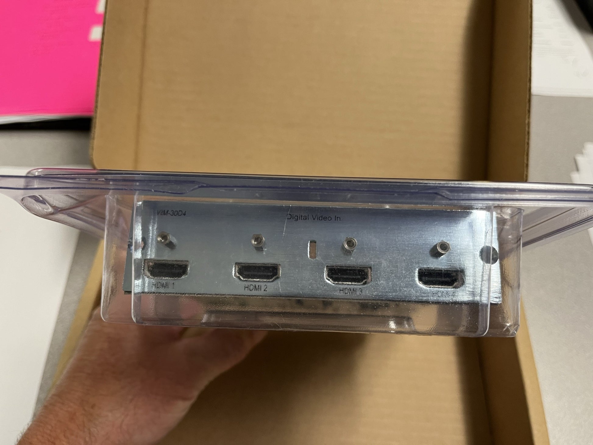 New Savant Digital Video Input Module, VIM-30D4 in Open Box for Sale. We Sell Professional Audio Equipment. Audio Systems, Amplifiers, Consoles, Mixers, Electronics, Entertainment, Live Sound.