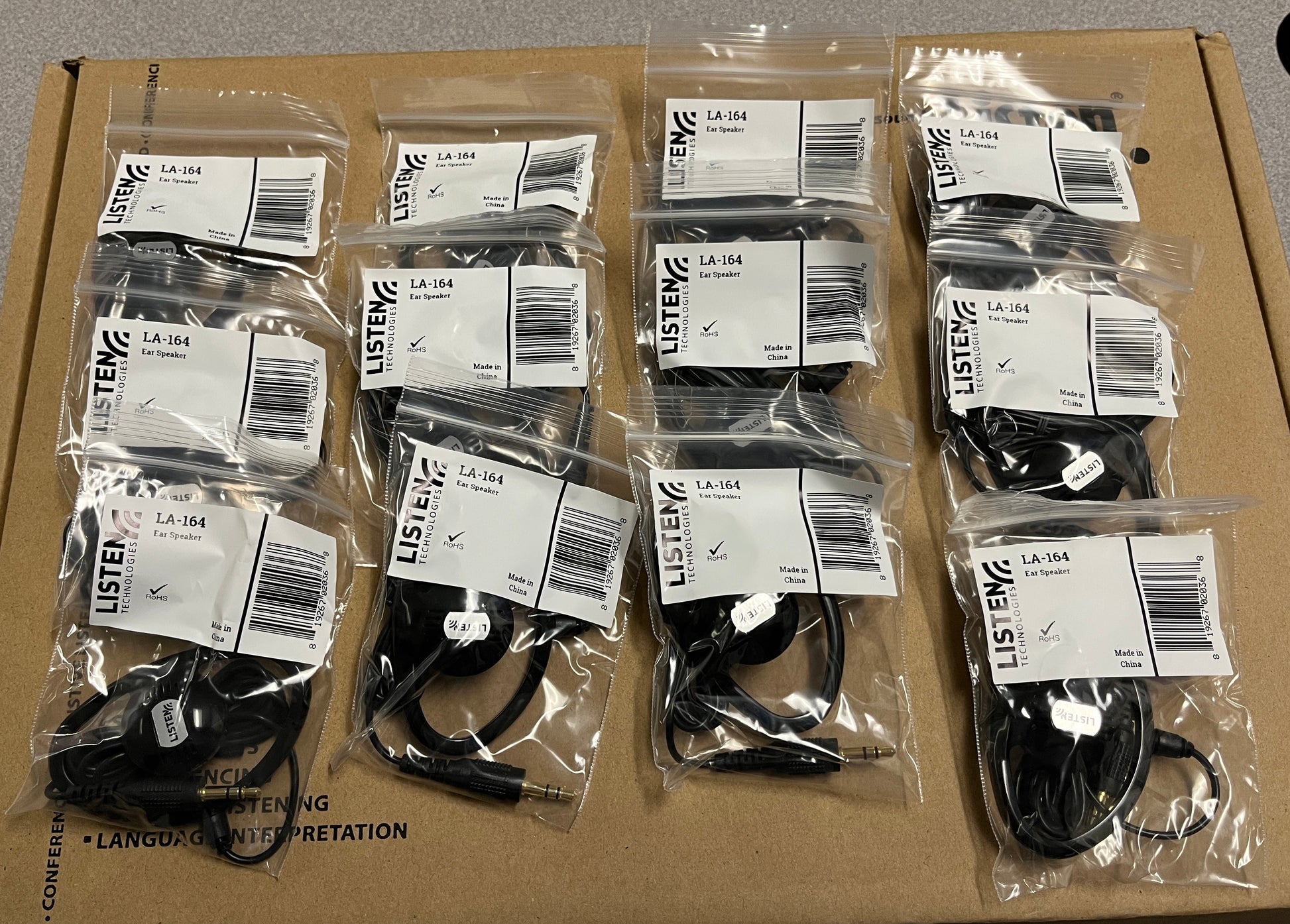 Listen Technologies LA-164 Ear Speakers, Listen Technologies Ear Speakers, Ear Speakers, LA-164 Ear Speakers, We Sell Professional Audio Equipment. Audio Systems, Amplifiers, Consoles, Mixers, Electronics, Entertainment, Live Sound.