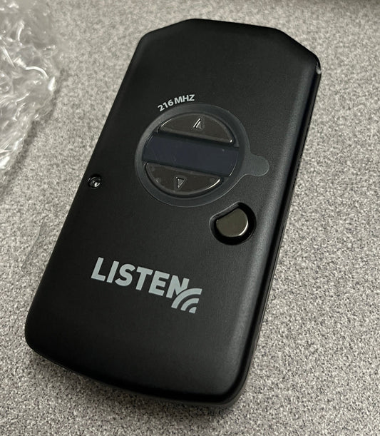 Listen Technologies LR-5200-216, Listen Technologies Advanced Intelligent DSP RF Receiver, DSP RF Receiver, 216 MHz DSP RF Receiver, We Sell Professional Audio Equipment. Audio Systems, Amplifiers, Consoles, Mixers, Electronics, Entertainment, Live Sound.
