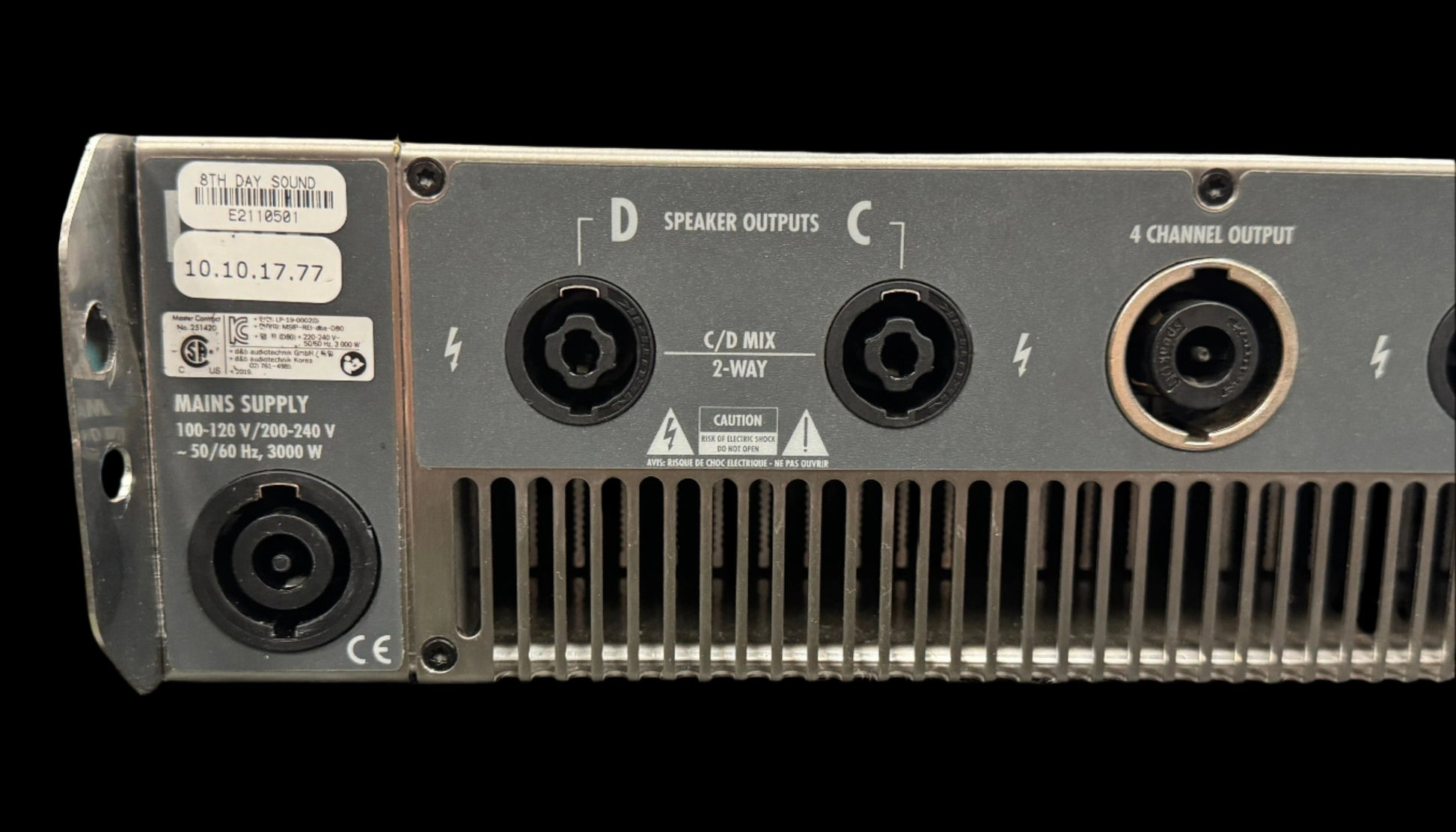 d&b professional amplifier, d&b D80 NL4, d&b D80 Amplifier, d&b D80, d&b audiotechnik, d&b amplifier, d&b, Amps for d&b, Amplifier for d&b, We Sell Professional Audio Equipment. Audio Systems, Amplifiers, Consoles, Mixers, Electronics, Entertainment, Live Sound