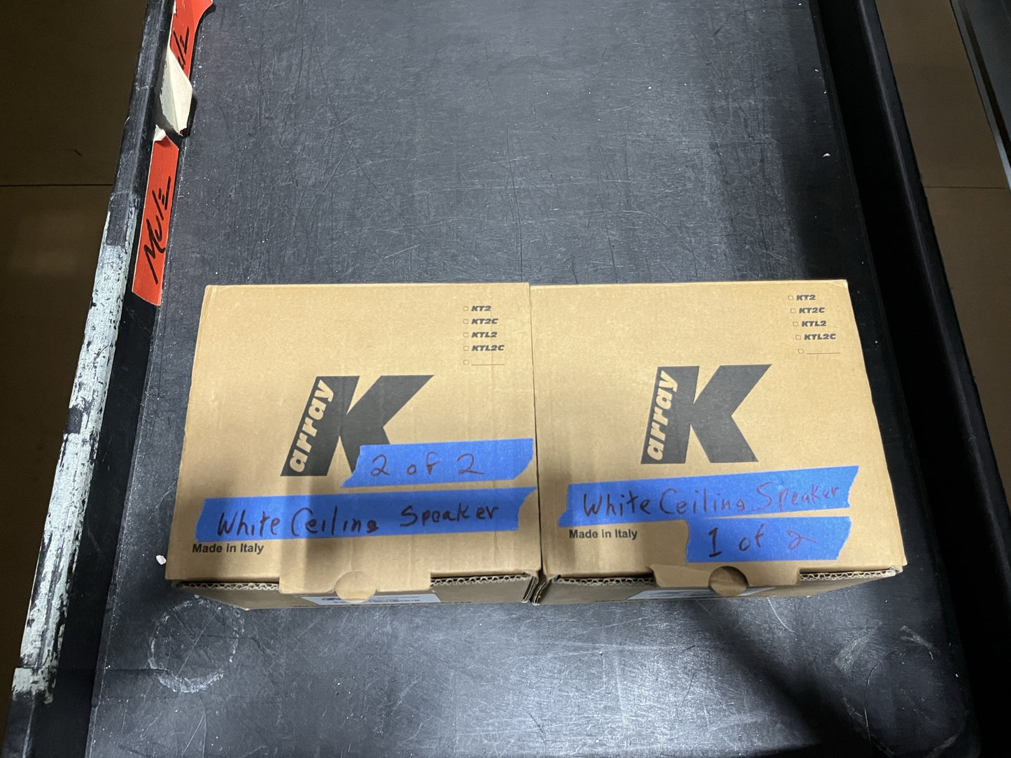 K-array KT2CW Ceiling Speakers, White, Lot of Two
