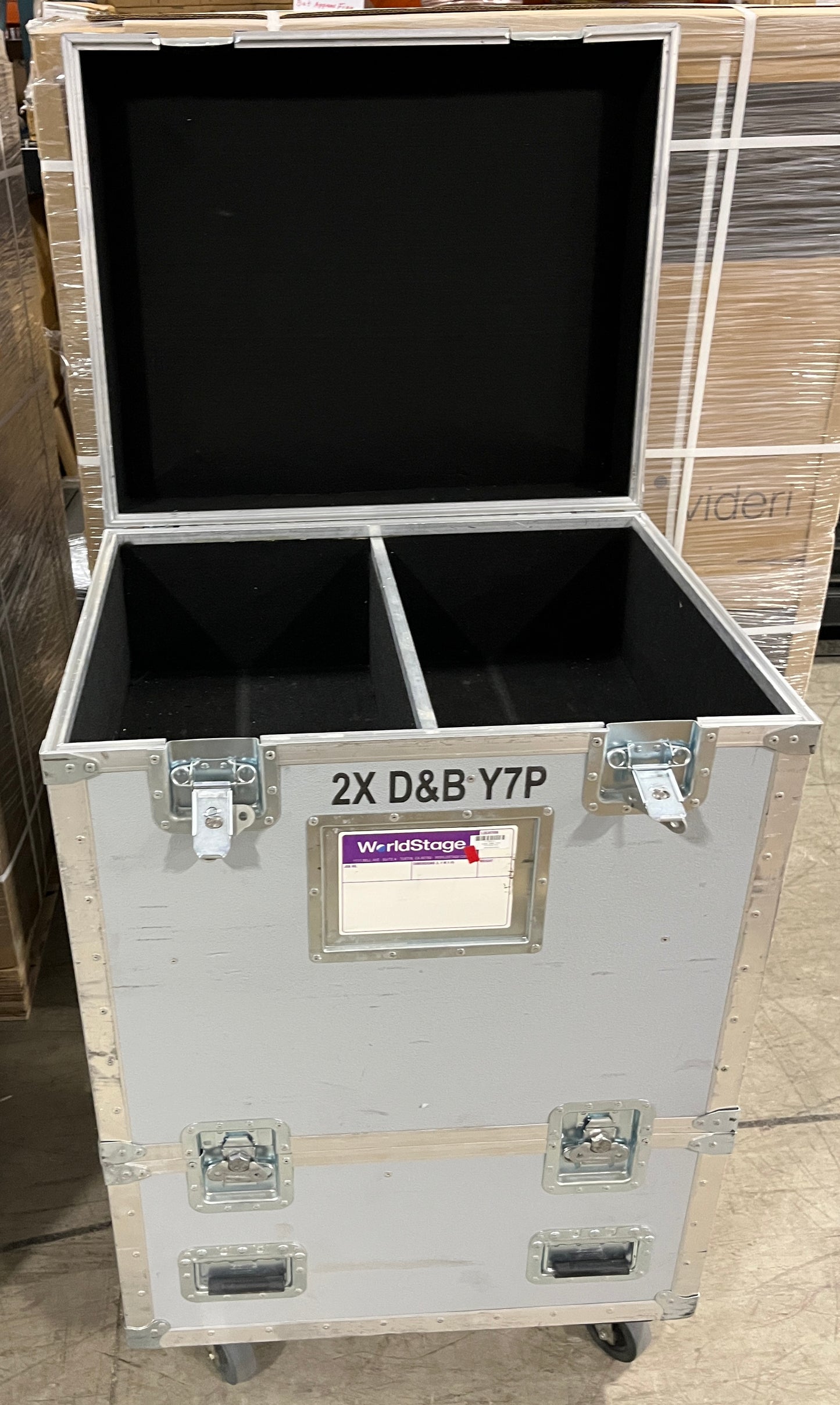 Case for d&b Y7P Speaker, Dual Touring Case with Wheels for d&b Y7P Speakers, Road Flight Case for d&b Speakers, We Sell Professional Audio Equipment. Audio Systems, Amplifiers, Consoles, Mixers, Electronics, Entertainment, Live Sound.
