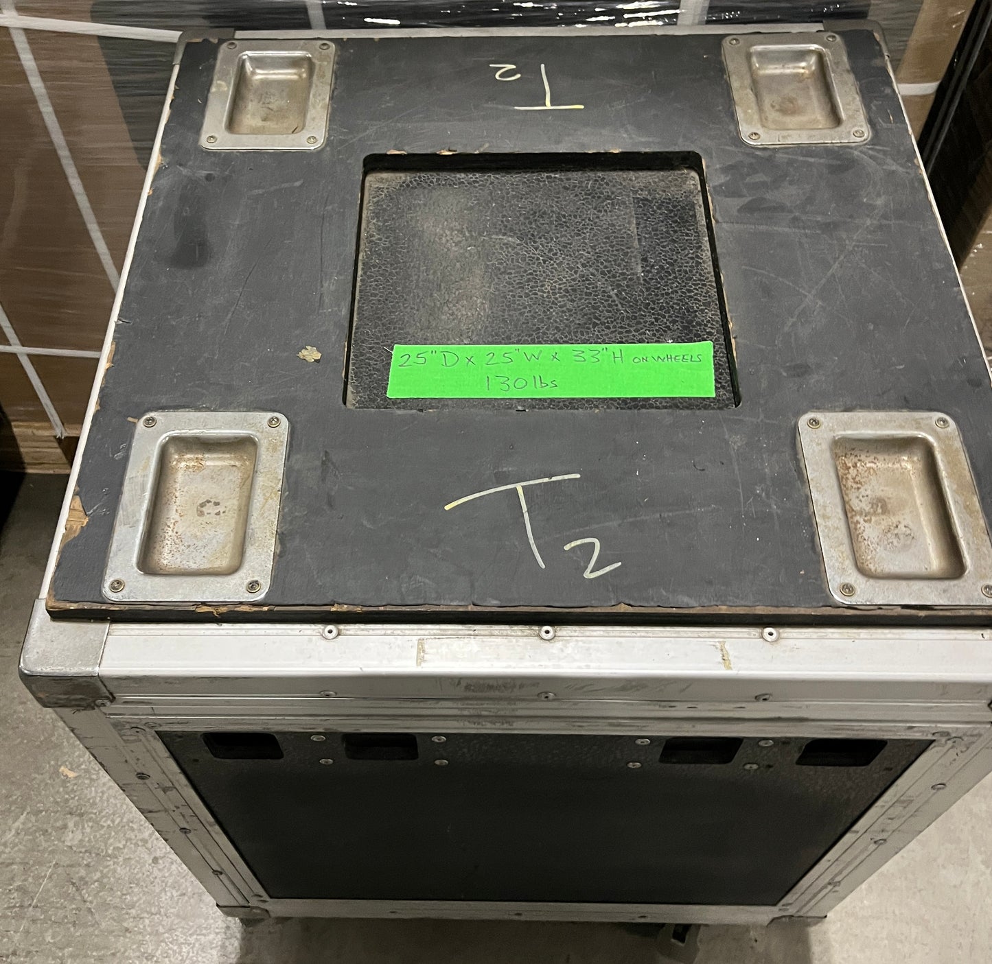 Road Flight Case, 12 Rack Units, Touring Case w/ Wheels