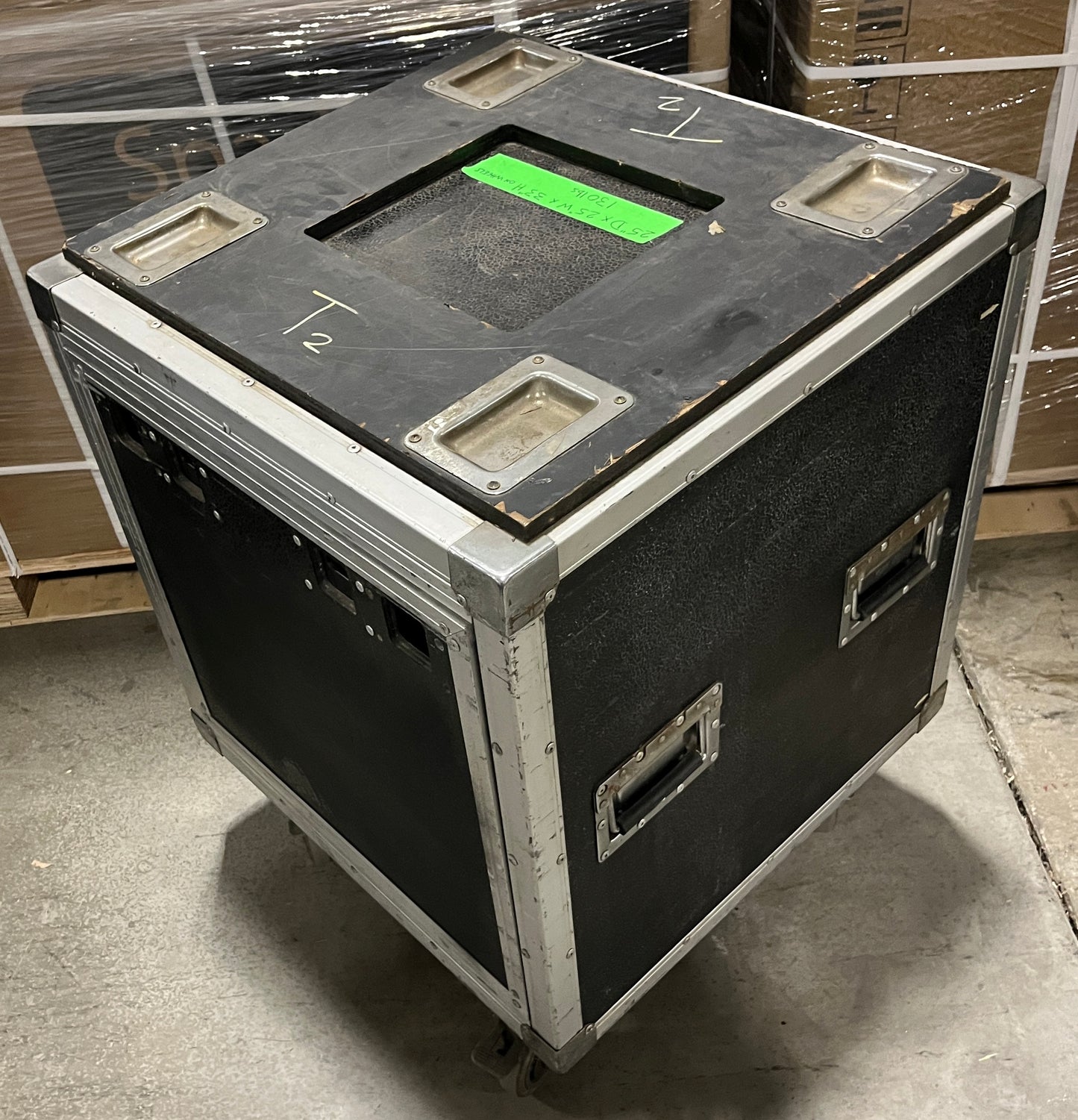 Road Flight Case, 12 Rack Units, Touring Case w/ Wheels