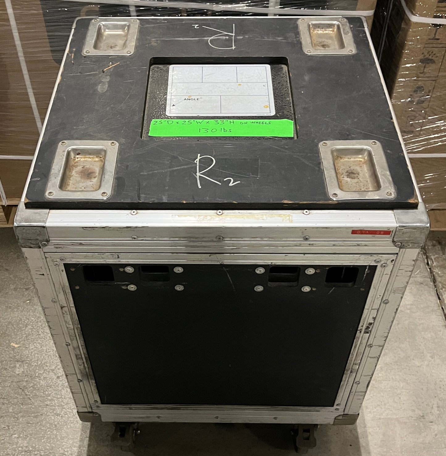 Road Flight Case, 12 Rack Units, Touring Case w/ Wheels