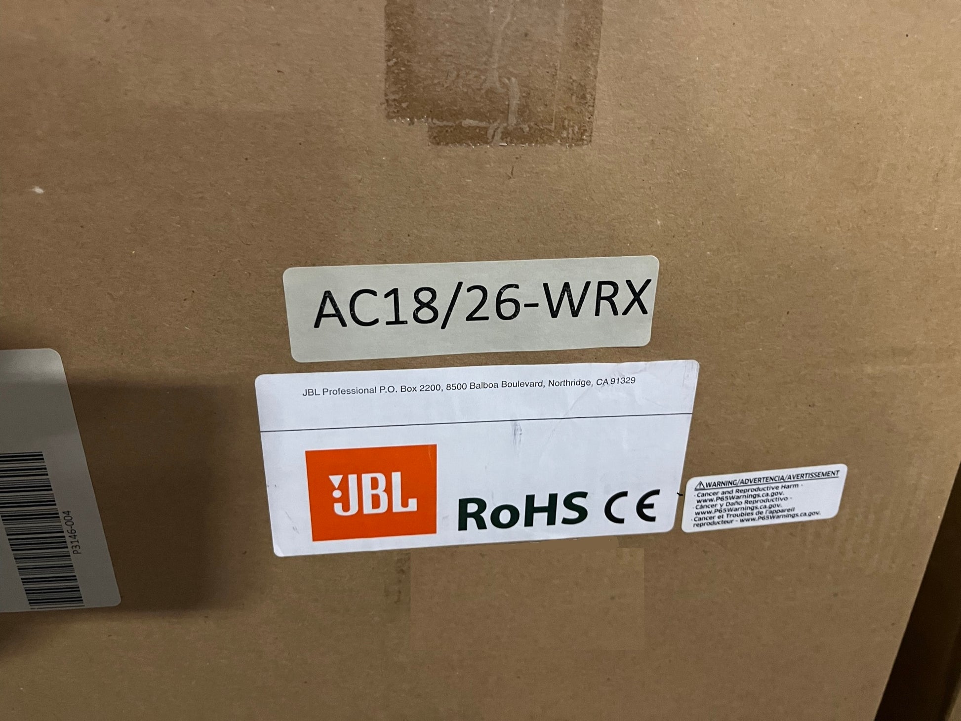 New JBL AC18/26-WRX 8ohm Compact 2-Way Surface Mount Speaker, White, NIB, Pair for Sale. We Sell Professional Audio Equipment. Audio Systems, Amplifiers, Consoles, Mixers, Electronics, Entertainment, Sound, Live.