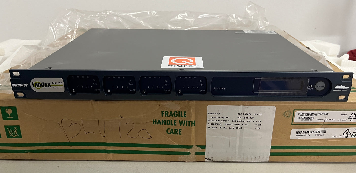 BSS Soundweb London BLU-120 Input Output Expander with BLU Link