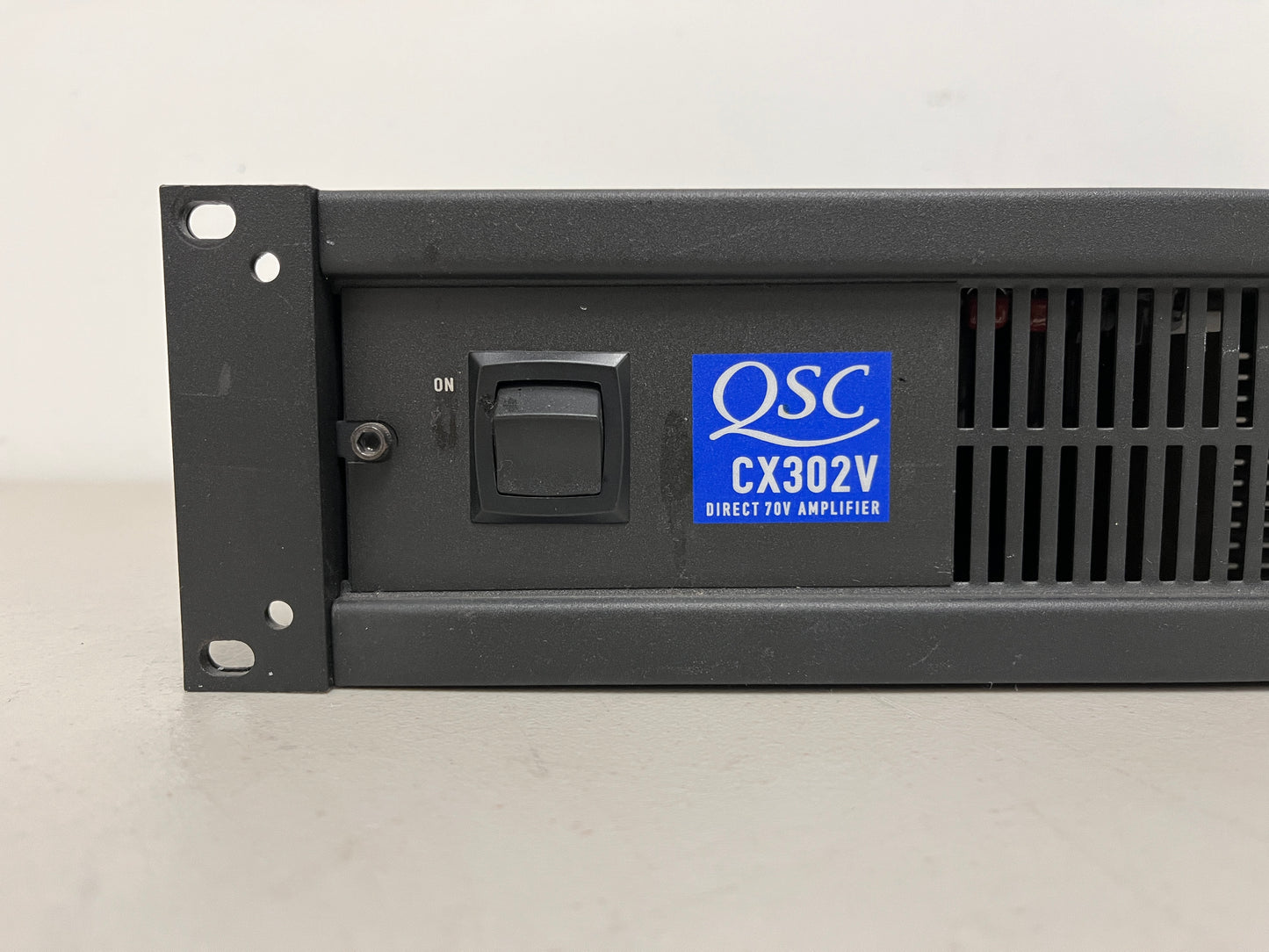 QSC CX302V 2 Channel 120V Power Amplifier. We Sell Professional Audio Equipment. Audio Systems, Amplifiers, Consoles, Mixers, Electronics, Entertainment, Sound, Live.