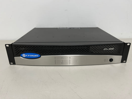 Used Crown CTS 2000 2 Channel Power Amplifier for Sale. We Sell Professional Audio Equipment. Audio Systems, Amplifiers, Consoles, Mixers, Electronics, Entertainment, Sound, Live.