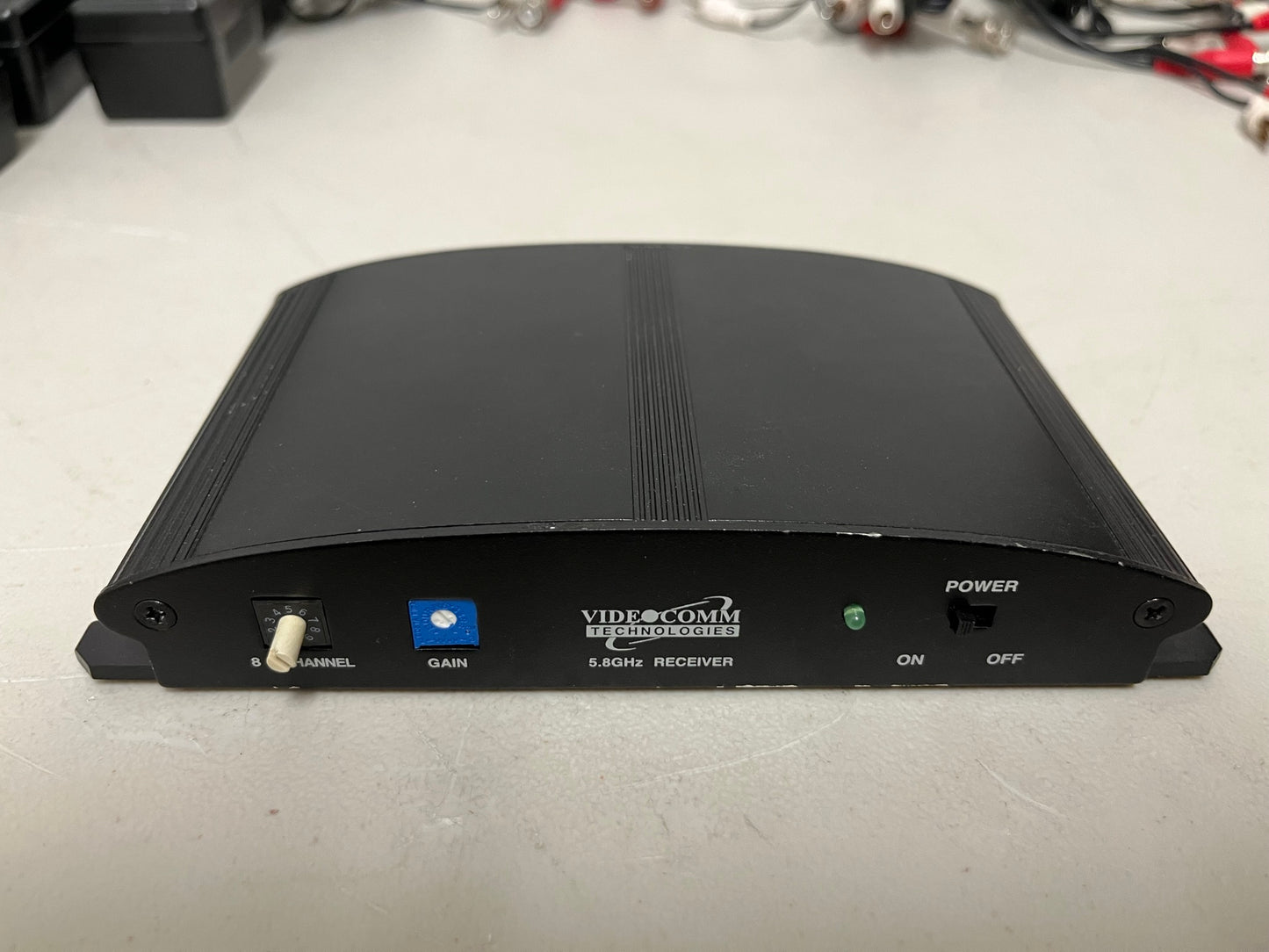 Used Videocomm 5808 5.8 GHz 8-Channel DeskTop Transmitter & Receiver Lot for Sale. We Sell Professional Audio Equipment. Audio Systems, Amplifiers, Consoles, Mixers, Electronics, Entertainment and Live Sound.