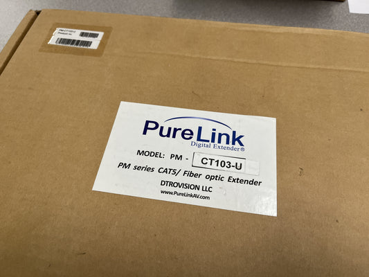 New PureLink CT103-U Fiber Optic Extender for Sale. We Sell Professional Audio Equipment. Audio Systems, Amplifiers, Consoles, Mixers, Electronics, Entertainment, Sound, Live.