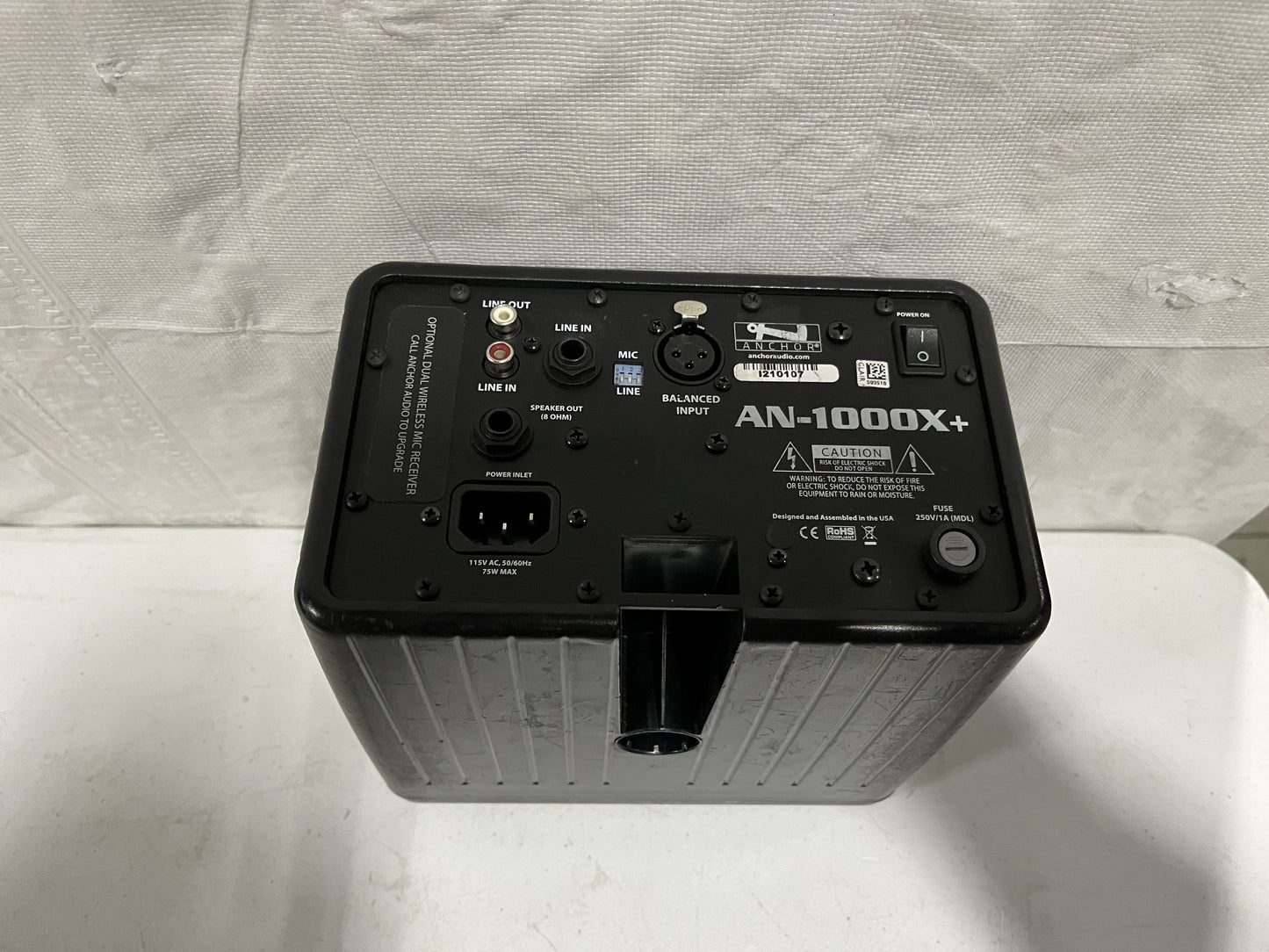 Anchor Audio AN-1000X+ Two Way Powered Monitor Portable Speaker. We Sell Professional Audio Equipment. Audio Systems, Amplifiers, Consoles, Mixers, Electronics, Entertainment, Sound, Live.