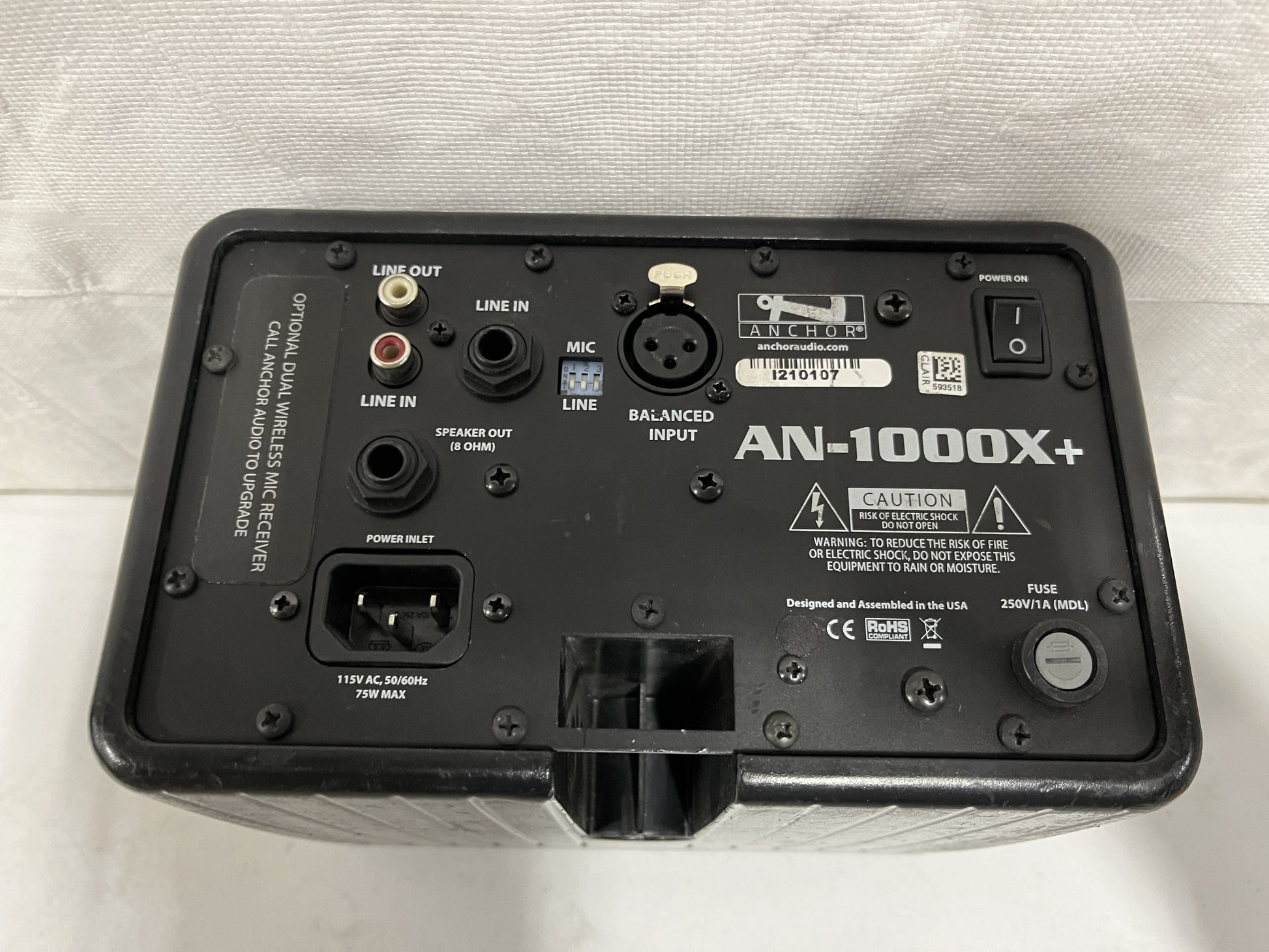 Anchor Audio AN-1000X+ Two Way Powered Monitor Portable Speaker. We Sell Professional Audio Equipment. Audio Systems, Amplifiers, Consoles, Mixers, Electronics, Entertainment, Sound, Live