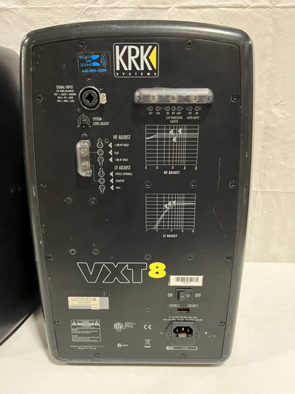 KRK VXT8 , Powered Studio Monitors, Pair, As Is