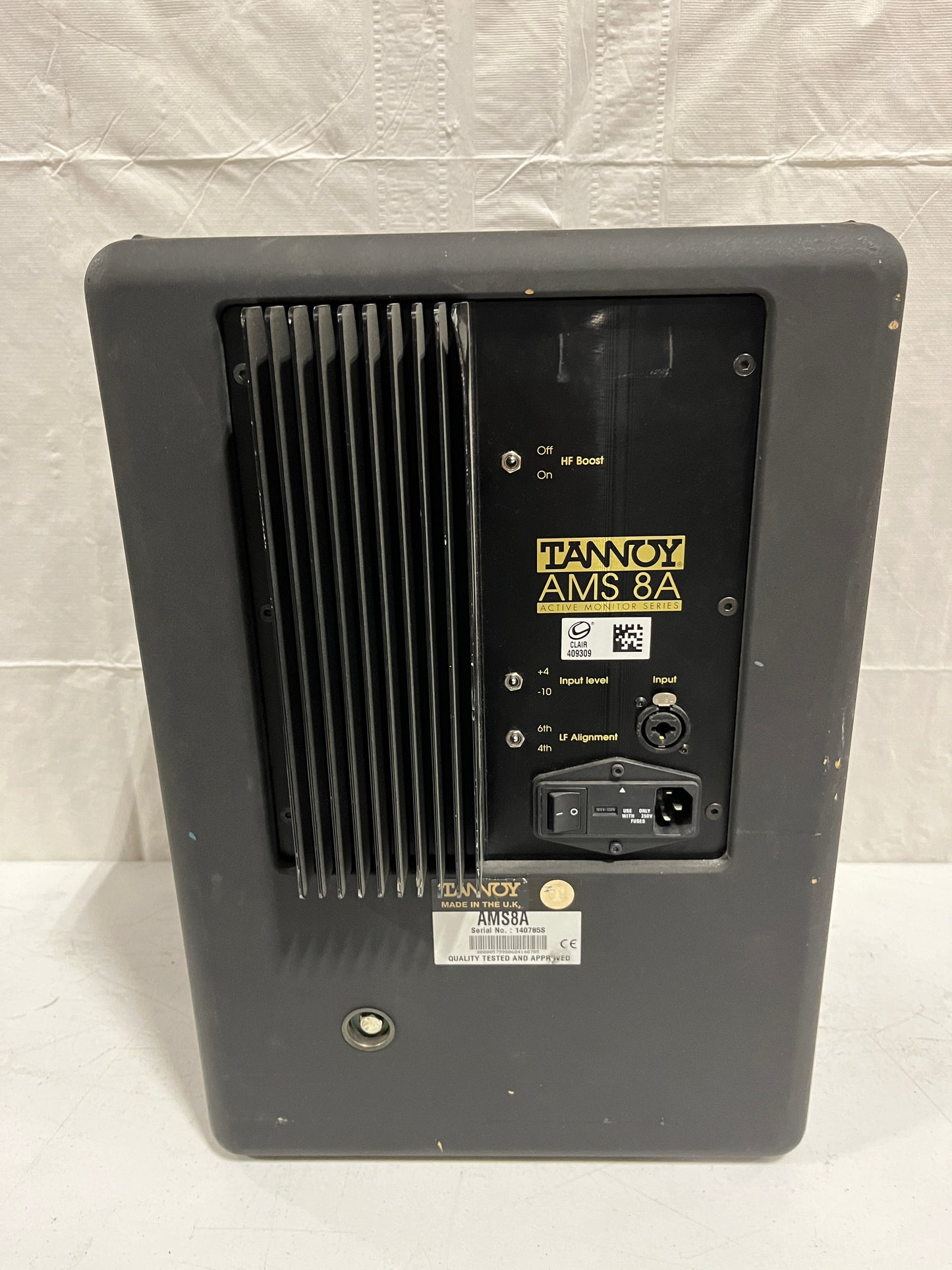 Parts/Not Working Tannoy AMS 8A, Missing Woofer for Sale. We Sell Professional Audio Equipment. Audio Systems, Amplifiers, Consoles, Mixers, Electronics, Entertainment, Sound, Live.
