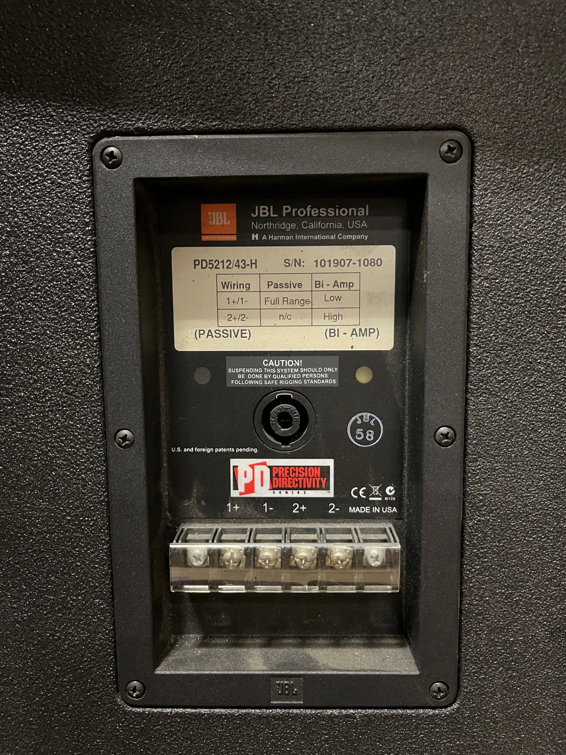 JBL PD5212/43 Full-Range, JBL PD5212/43 Full-Range 2-Way Loudspeaker Black, JBL PD5212 Black Speaker Pair, We Sell Professional Audio Equipment. Audio Systems, Amplifiers, Consoles, Mixers, Electronics, Entertainment, Live Sound