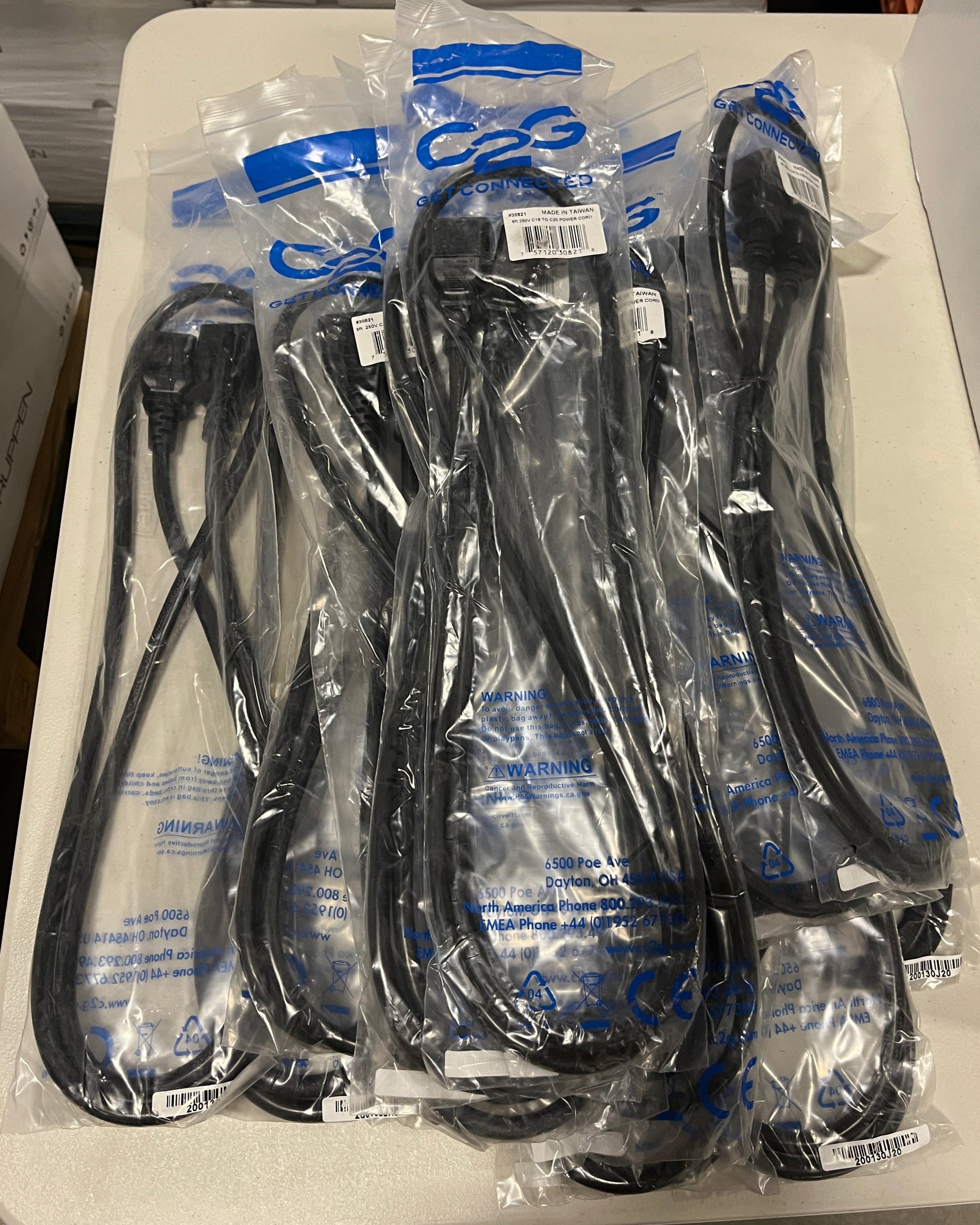 New C2G C19 to C20 Power Cords, 6 ft, Lot of 12, Part #30821 for Sale. We Sell Professional Audio Equipment. Audio Systems, Amplifiers, Consoles, Mixers, Electronics, Entertainment, Sound, Live.