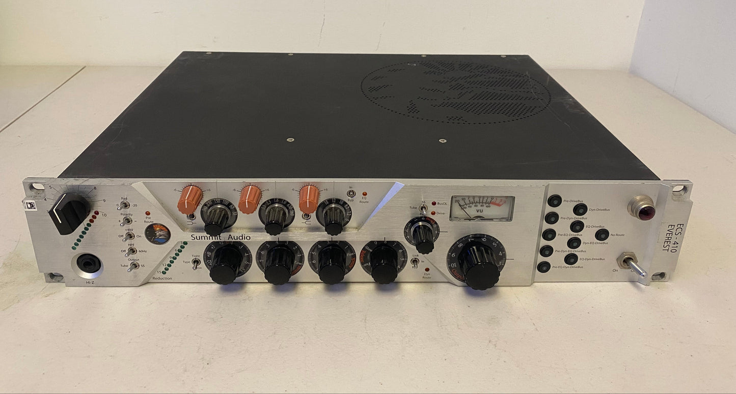 Summit Audio, Summit Audio ECS-140, Summit Audio Everest, Summit Audio Tube Channel Strip, Tube Channel Strip 410 Channel Strip, We Sell Professional Audio Equipment. Audio Systems, Amplifiers, Consoles, Mixers, Electronics, Entertainment, Live Sound.