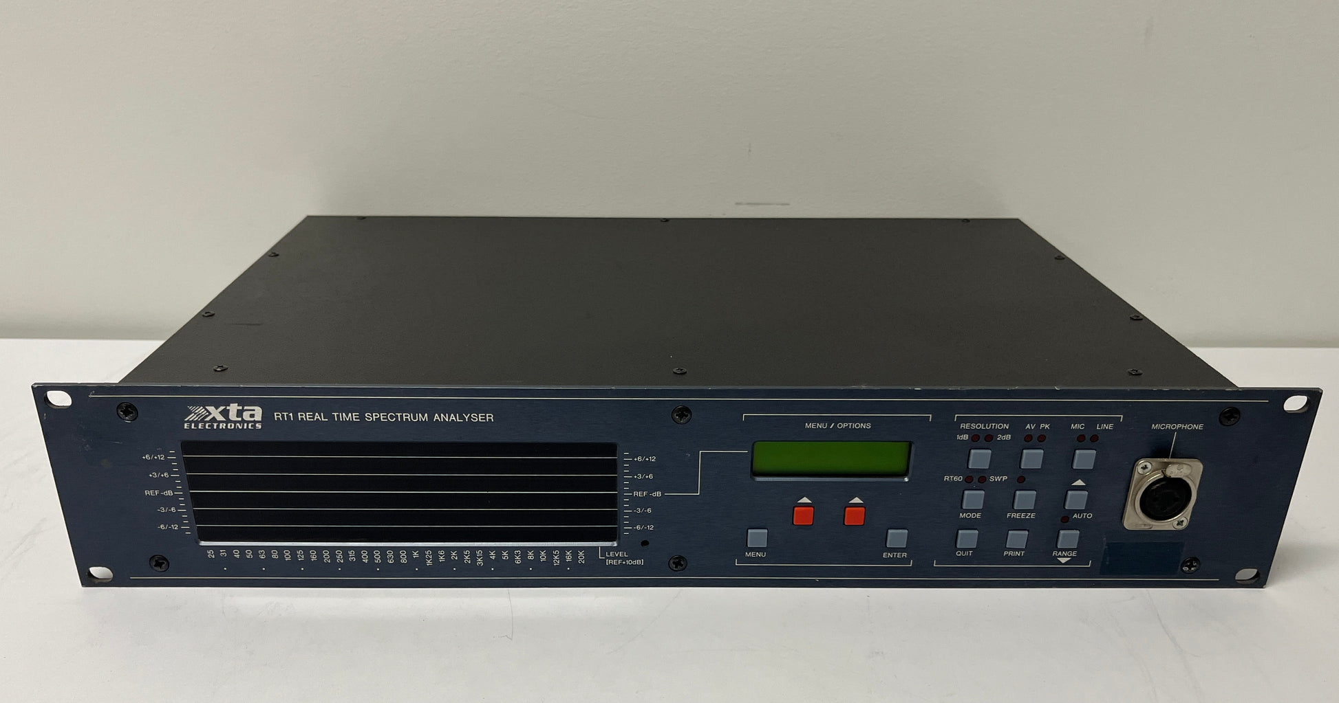 XTA RT-1 Real Time Spectrum Analyser, XTA RTA Spectrum, XTA RT-1, XTA Real Time Spectrum Analyser, XTA Spectrum Analyser, We Sell Professional Audio Equipment. Audio Systems, Amplifiers, Consoles, Mixers, Electronics, Entertainment, Live Sound