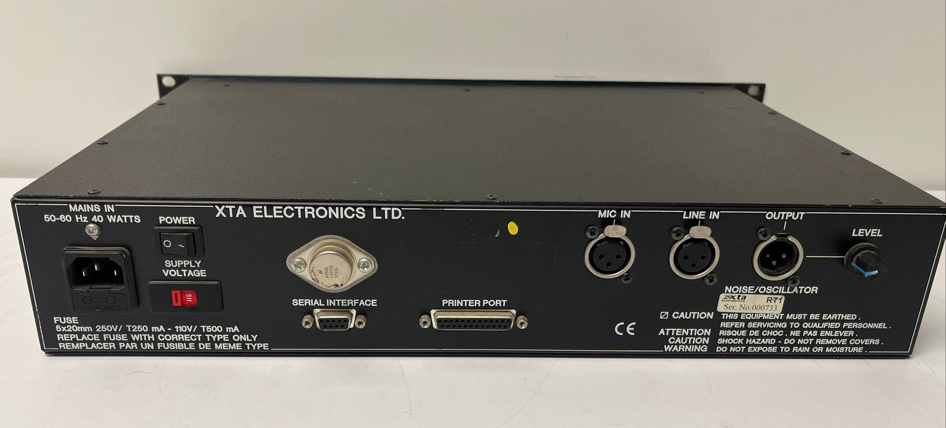 XTA RT-1 Real Time Spectrum Analyser, XTA RTA Spectrum, XTA RT-1, XTA Real Time Spectrum Analyser, XTA Spectrum Analyser, We Sell Professional Audio Equipment. Audio Systems, Amplifiers, Consoles, Mixers, Electronics, Entertainment, Live Sound