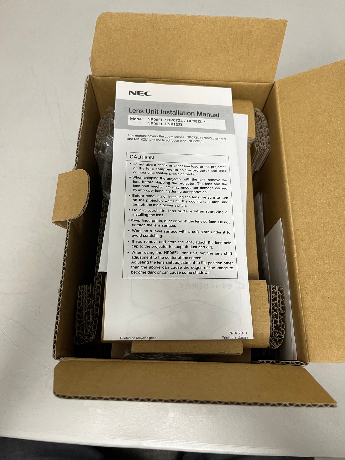 New NEC NP07ZL Zoom Lens, New In Opened Box for Sale. We Sell Professional Audio Equipment. Audio Systems, Amplifiers, Consoles, Mixers, Electronics, Entertainment, Sound, Live.