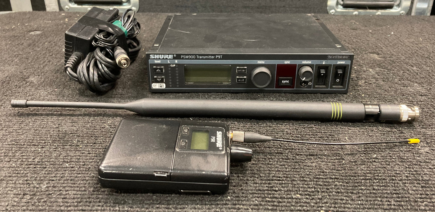 Shure PSM900 IEM Package with P9T and P9R Bodypacks (G6, 470-506 MHz)