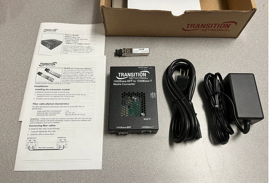 Transition Networks Gigabit Ethernet Media Converter, Transition Networks SGETF1040-110, Transition Networks Gigabit Ethernet Media Converter, Gigabit Ethernet Media Converter SGETF1040-110, We Sell Professional Audio Equipment. Audio Systems, Amplifiers, Consoles, Mixers, Electronics, Entertainment, Live Sound.