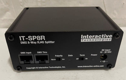 Interactive Technologies DMX 8-Way RJ45 Splitter, IT-SP8R. We Sell Professional Audio Equipment. Audio Systems, Amplifiers, Consoles, Mixers, Electronics, Entertainment, Sound, Live.