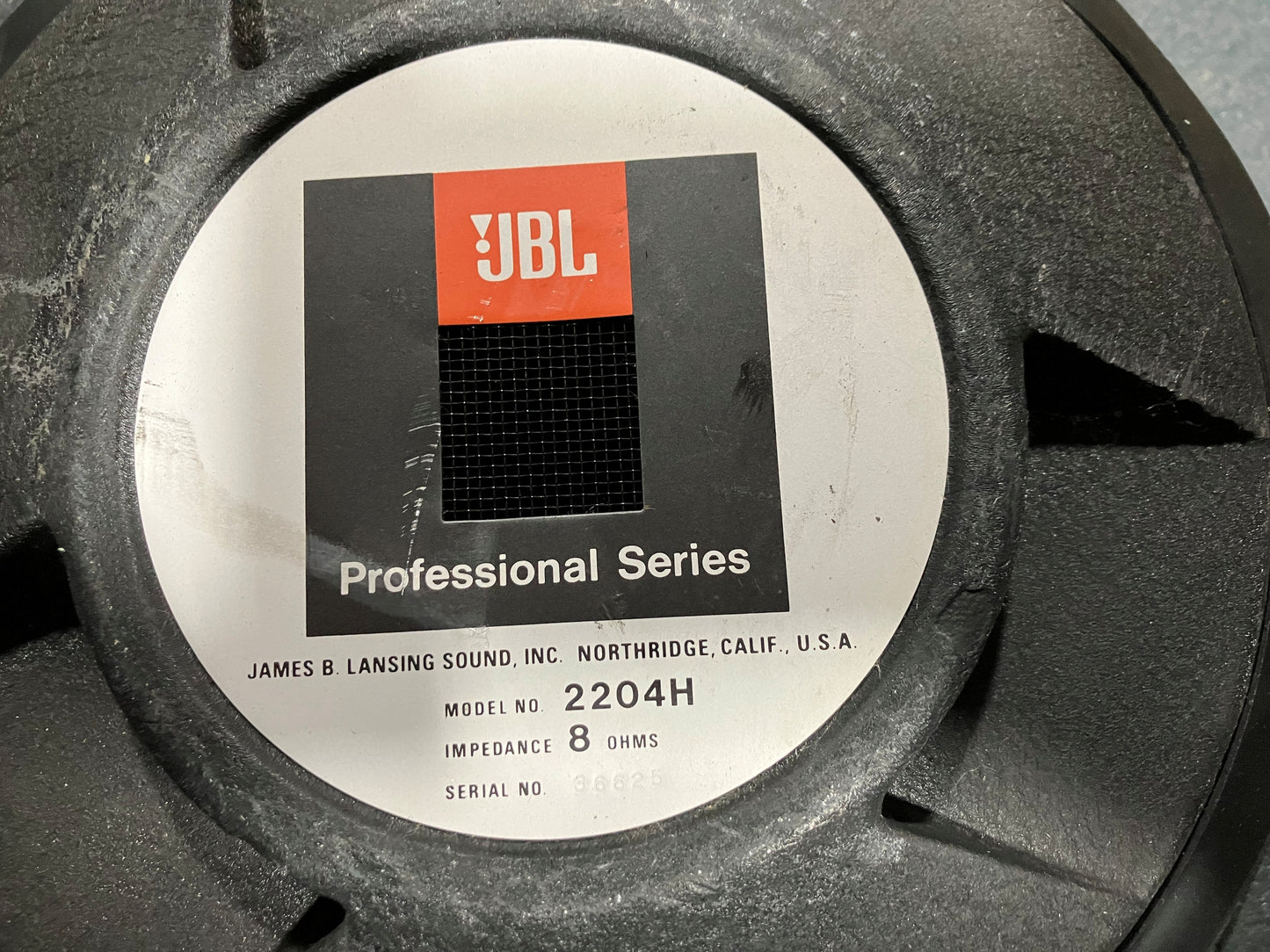 JBL 2204H 12" Low Frequency Loudspeaker