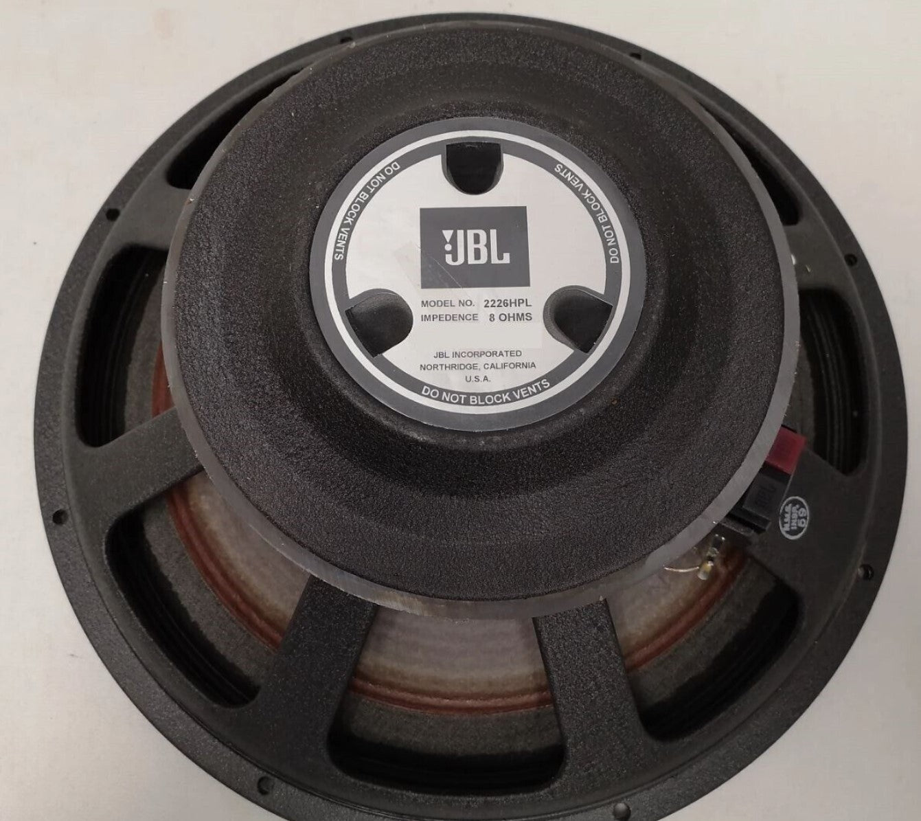 JBL 2226, JBL 15" Driver, 15" Driver, JBL 2226HPL Driver, JBL 2226HBL, 		We Sell Professional Audio Equipment. Audio Systems, Amplifiers, Consoles, Mixers, Electronics, Entertainment, Live Sound.