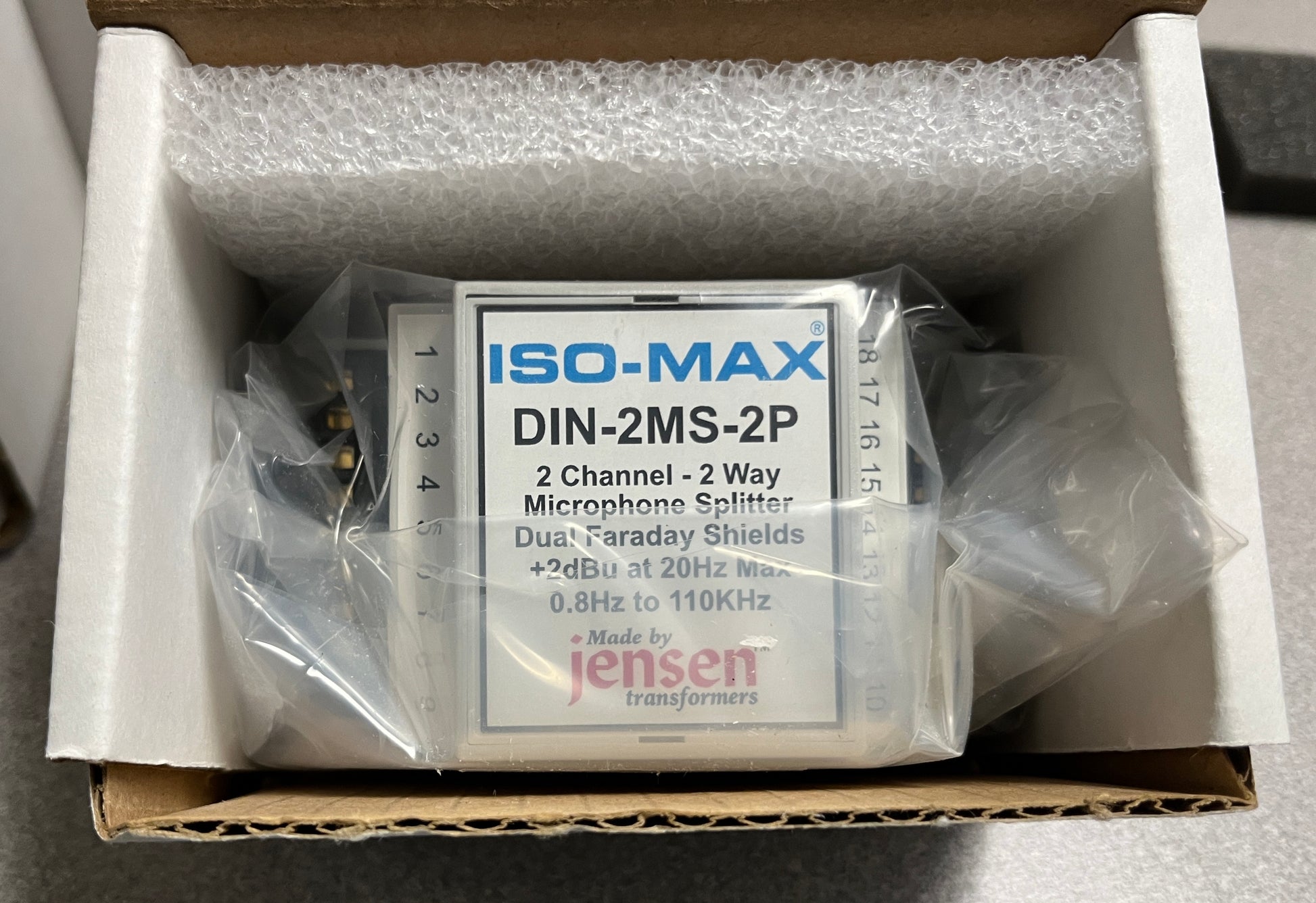Jensen Transformers Iso-Max 2 Channel Mic Splitter, Jensen Transformer DIN-2MS-2P 2 Channel Mic Splitter, DIN-2MS-2P Jensen Transformers, We Sell Professional Audio Equipment. Audio Systems, Amplifiers, Consoles, Mixers, Electronics, Entertainment, Live Sound.