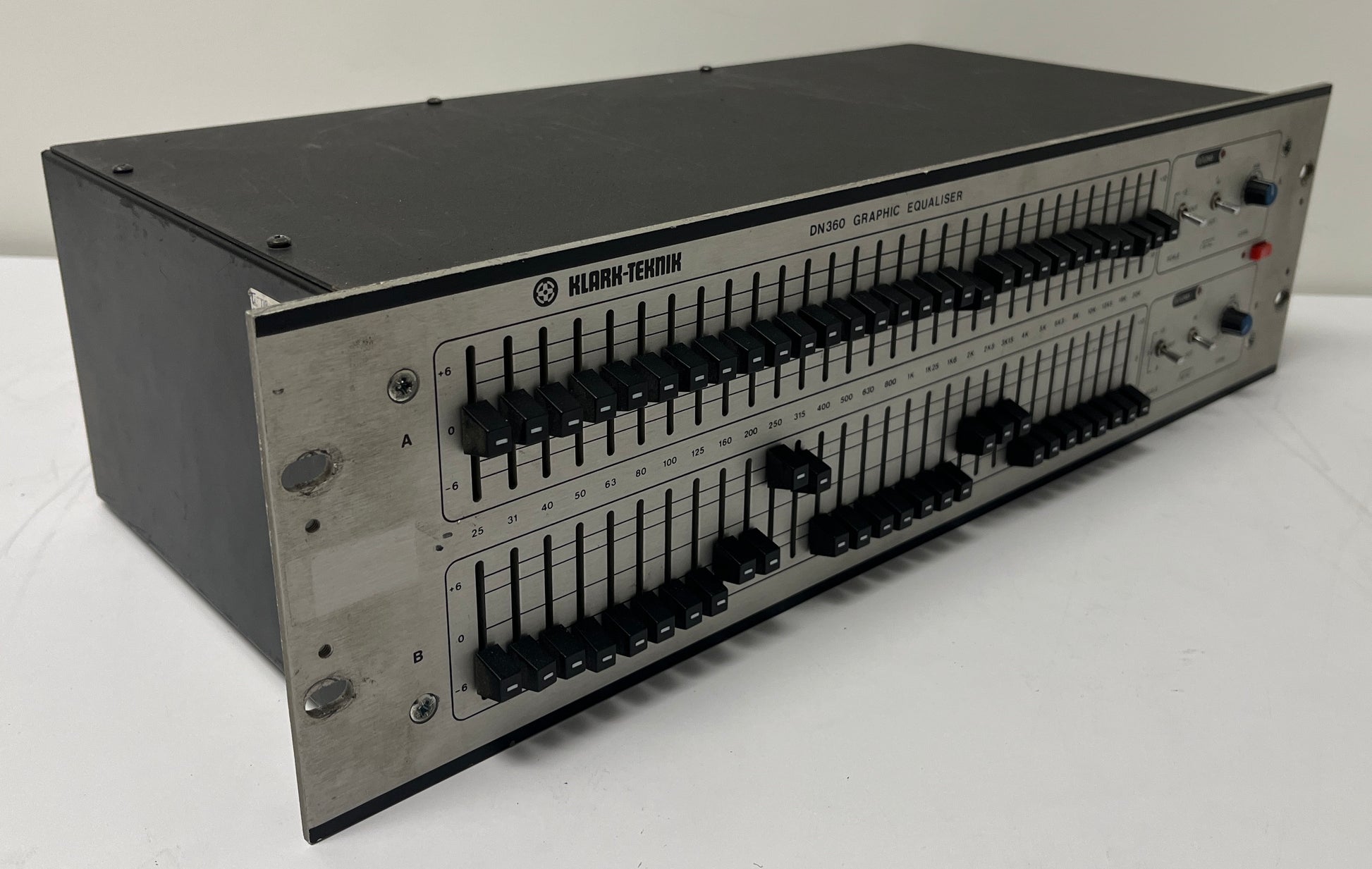 Klark Teknik DN360 2-Channel Graphic Equalizer, Klark Teknik DN360, Graphic Equalizer, Klark Teknik Graphic Equalizer, Klark Teknik DN360 Graphic Equalizer, 2 Channel Graphic EQ, We Sell Professional Audio Equipment. Audio Systems, Amplifiers, Consoles, Mixers, Electronics, Entertainment, Live Sound