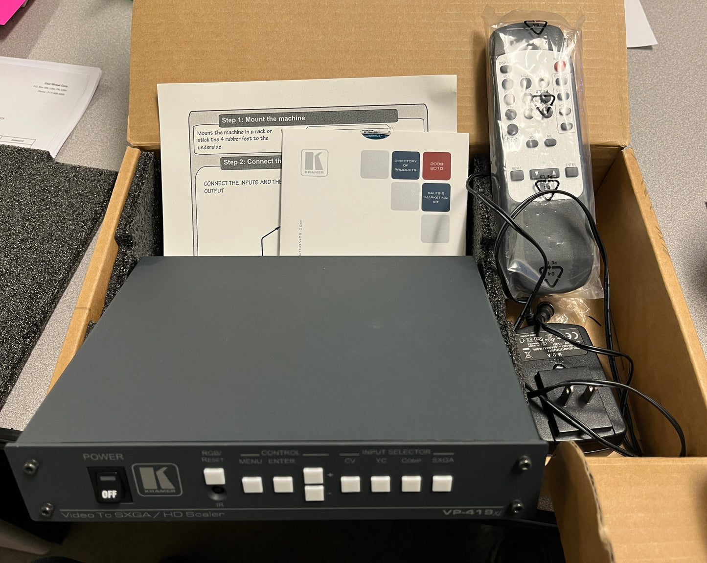 Kramer Video to SXGA Scaler, Kramer HD Video Scaler, Kramer VP-419xl Scaler, We Sell Professional Audio Equipment. Audio Systems, Amplifiers, Consoles, Mixers, Electronics, Entertainment, Live Sound.