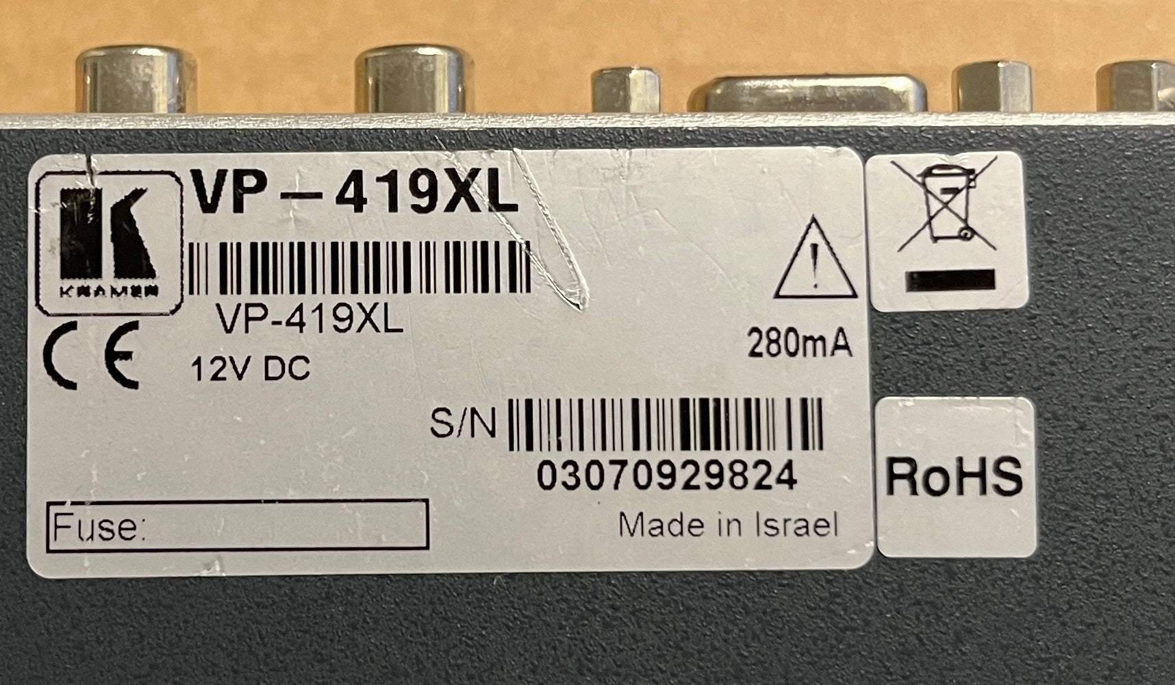 Kramer Video to SXGA Scaler, Kramer HD Video Scaler, Kramer VP-419xl Scaler, We Sell Professional Audio Equipment. Audio Systems, Amplifiers, Consoles, Mixers, Electronics, Entertainment, Live Sound.