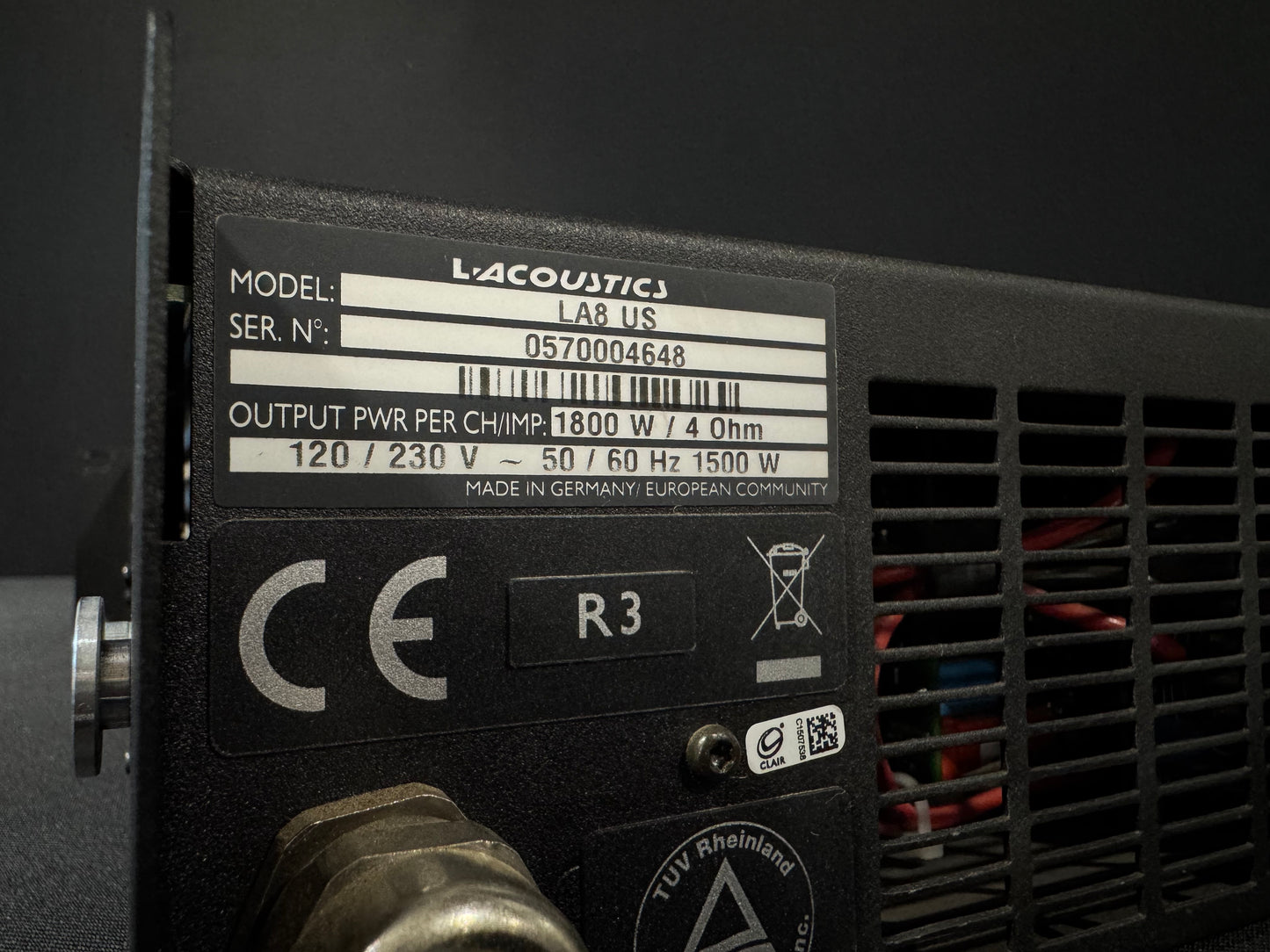 LA8 Power Amp, LA8, L-Acoustics Power Amplifier, L-Acoustics LA8 R3 Power Amplifier, L-Acoustics LA8. We Sell Professional Audio Equipment. Audio Systems, Amplifiers, Consoles, Mixers, Electronics, Entertainment, Live Sound.