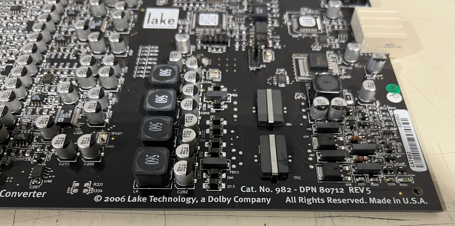 Dolby Lake Processor Quad A/D Converter, Dolby Lake, Dolby, Dolby Lake Processor Input Card, Dolby Input Card. We Sell Professional Audio Equipment. Audio Systems, Amplifiers, Consoles, Mixers, Electronics, Entertainment, Live Sound.