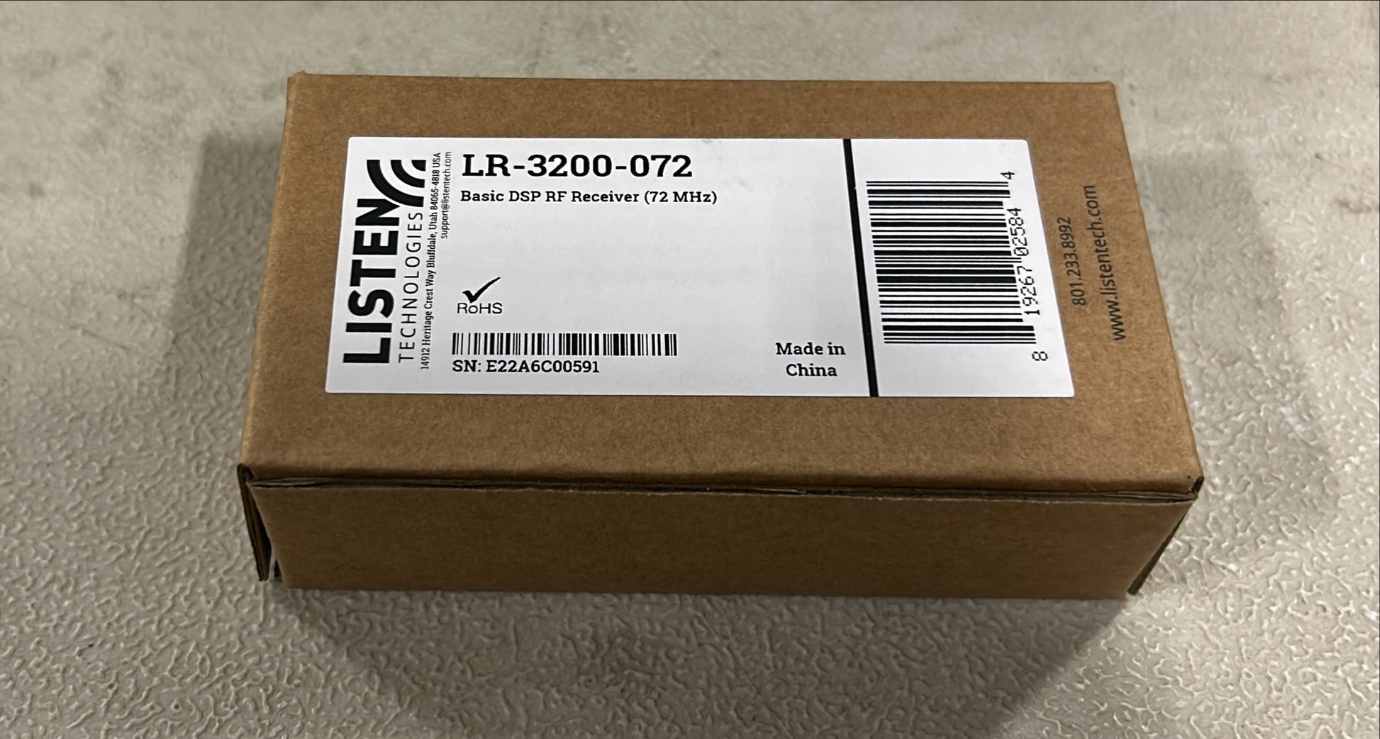 Listen Technologies 72MHz DSP RF Receiver, 72MHz RF Receiver, LR-3200 DSP Receiver, We Sell Professional Audio Equipment. Audio Systems, Amplifiers, Consoles, Mixers, Electronics, Entertainment, Live Sound