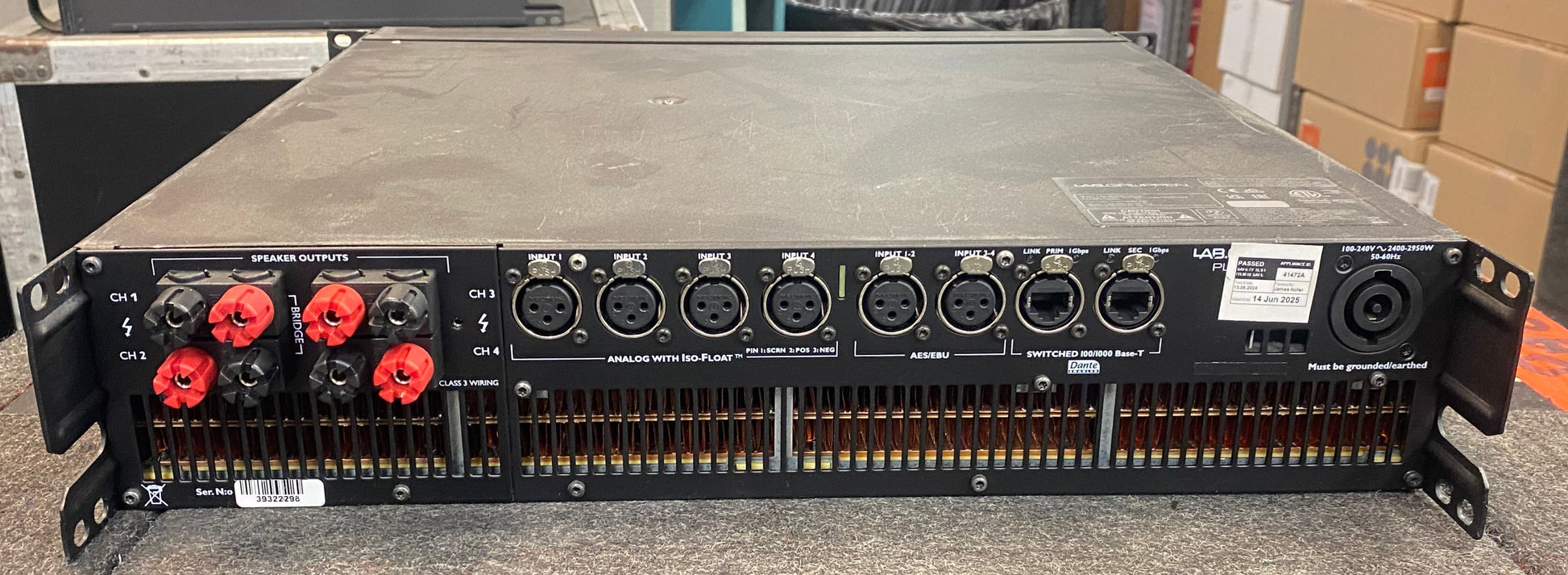 Lab Gruppen PLM 20K44, Lab Gruppen 4 Channel Amplifier, Lab Gruppen PLM 20K44 4 Channel Amplifier, Lake Amplifier, Lake Processing PLM 20K44, We Sell Professional Audio Equipment. Audio Systems, Amplifiers, Consoles, Mixers, Electronics, Entertainment, Live Sound.