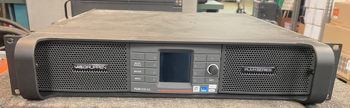 Lab Gruppen PLM 20K44, Lab Gruppen 4 Channel Amplifier, Lab Gruppen PLM 20K44 4 Channel Amplifier, Lake Amplifier, Lake Processing PLM 20K44, We Sell Professional Audio Equipment. Audio Systems, Amplifiers, Consoles, Mixers, Electronics, Entertainment, Live Sound.