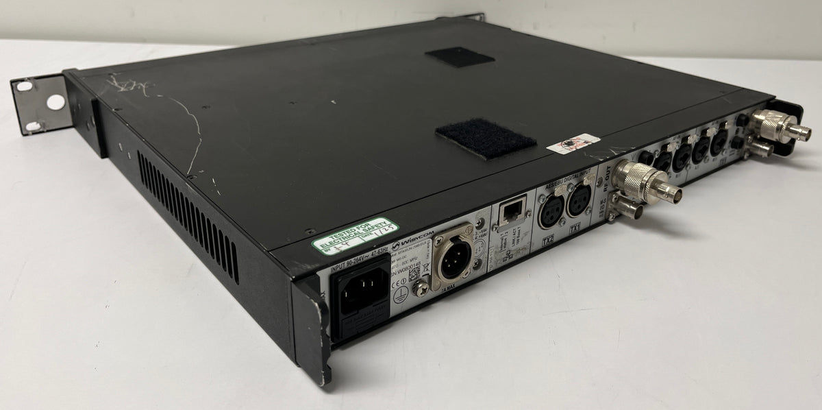 Wisycom MTK952-N-2W0 Dual Transmitter 470 - 800 MHz, BackAngle
