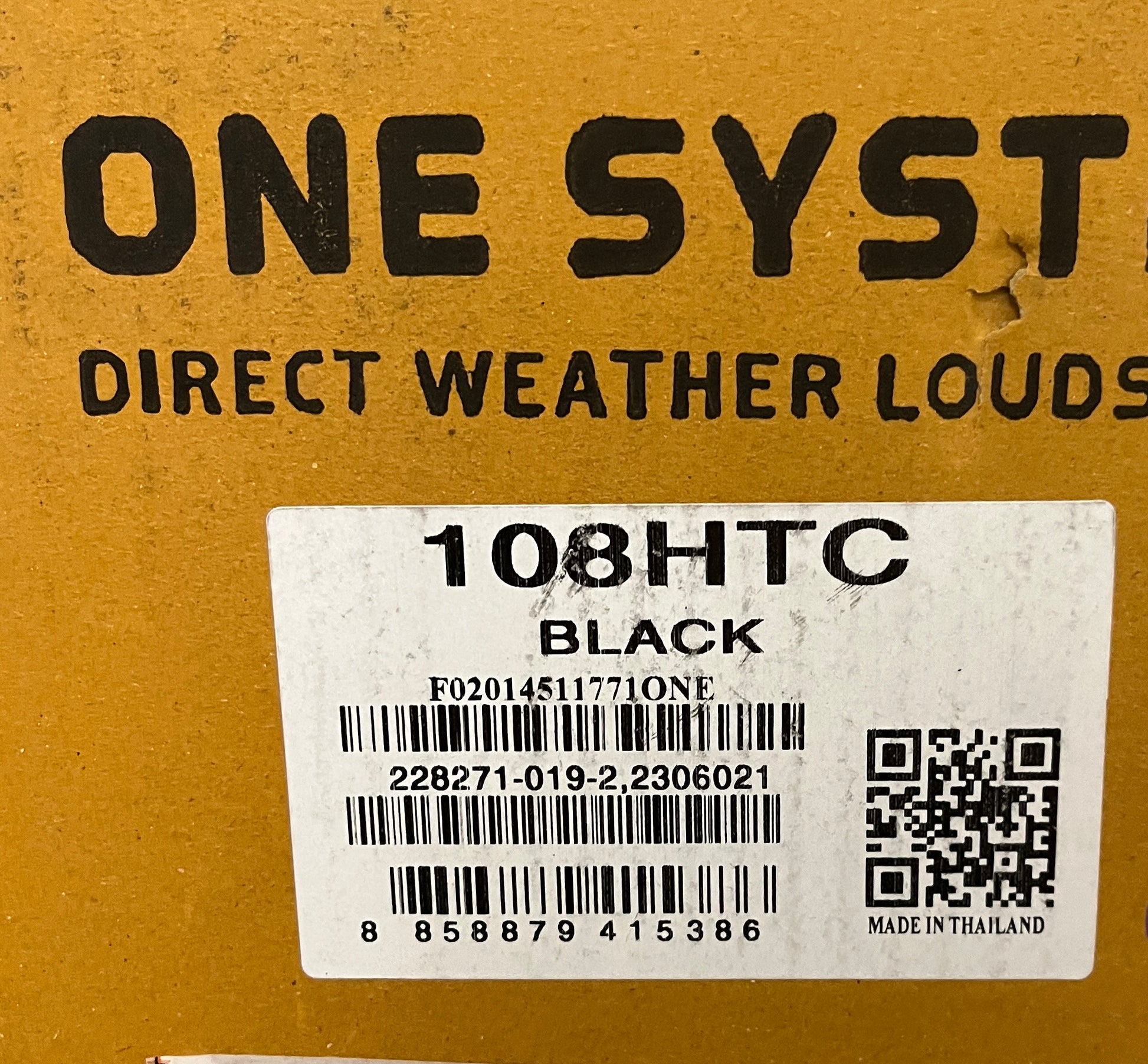 One Systems 108 HTC, One Systems Direct Weather High Performance Loudspeaker, One Systems 108 HTC Speaker, We Sell Professional Audio Equipment. Audio Systems, Amplifiers, Consoles, Mixers, Electronics, Entertainment, Live Sound