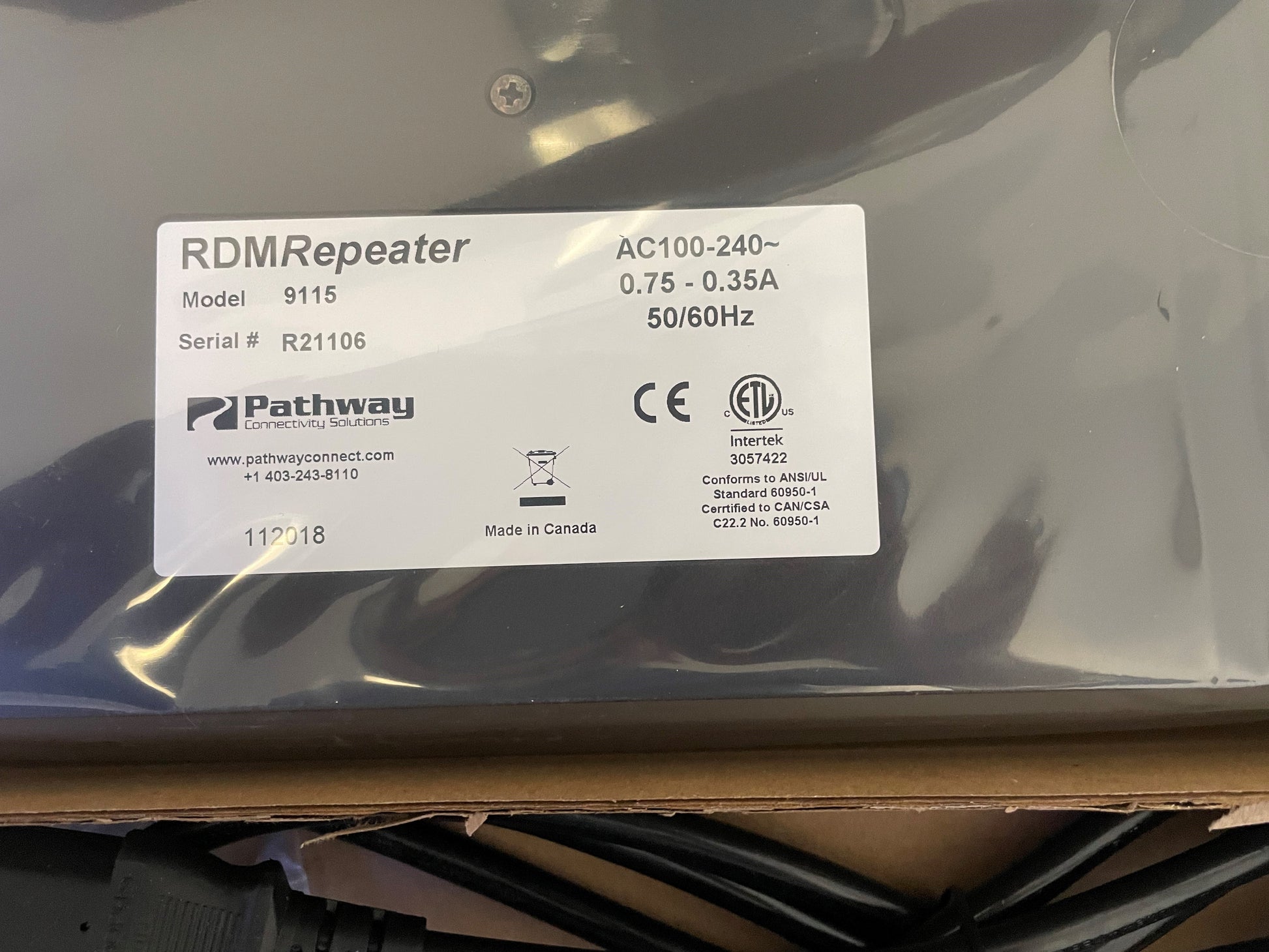 New Pathway DMX Repeater, Pro Series, RDM Equipped, Model 9115, Opened Box for Sale. We Sell Professional Audio Equipment. Audio Systems, Amplifiers, Consoles, Mixers, Electronics, Entertainment, Sound, Live.