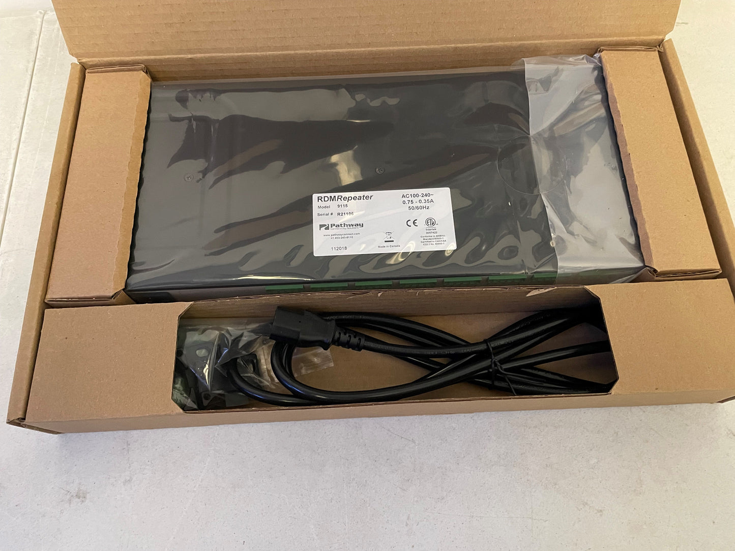 New Pathway DMX Repeater, Pro Series, RDM Equipped, Model 9115, Opened Box for Sale. We Sell Professional Audio Equipment. Audio Systems, Amplifiers, Consoles, Mixers, Electronics, Entertainment, Sound, Live.