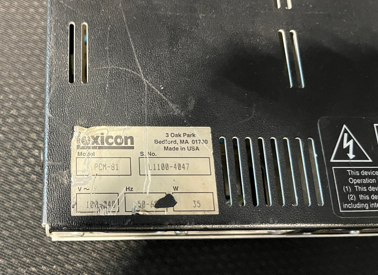 Lexicon PCM 81 Digital Effects Processor, Lexicon PCM 81, Lexicon PCM81, Lexicon Digital Effects Processor, PCM 81 Effects Processor. We Sell Professional Audio Equipment. Audio Systems, Amplifiers, Consoles, Mixers, Electronics, Entertainment, Live Sound.