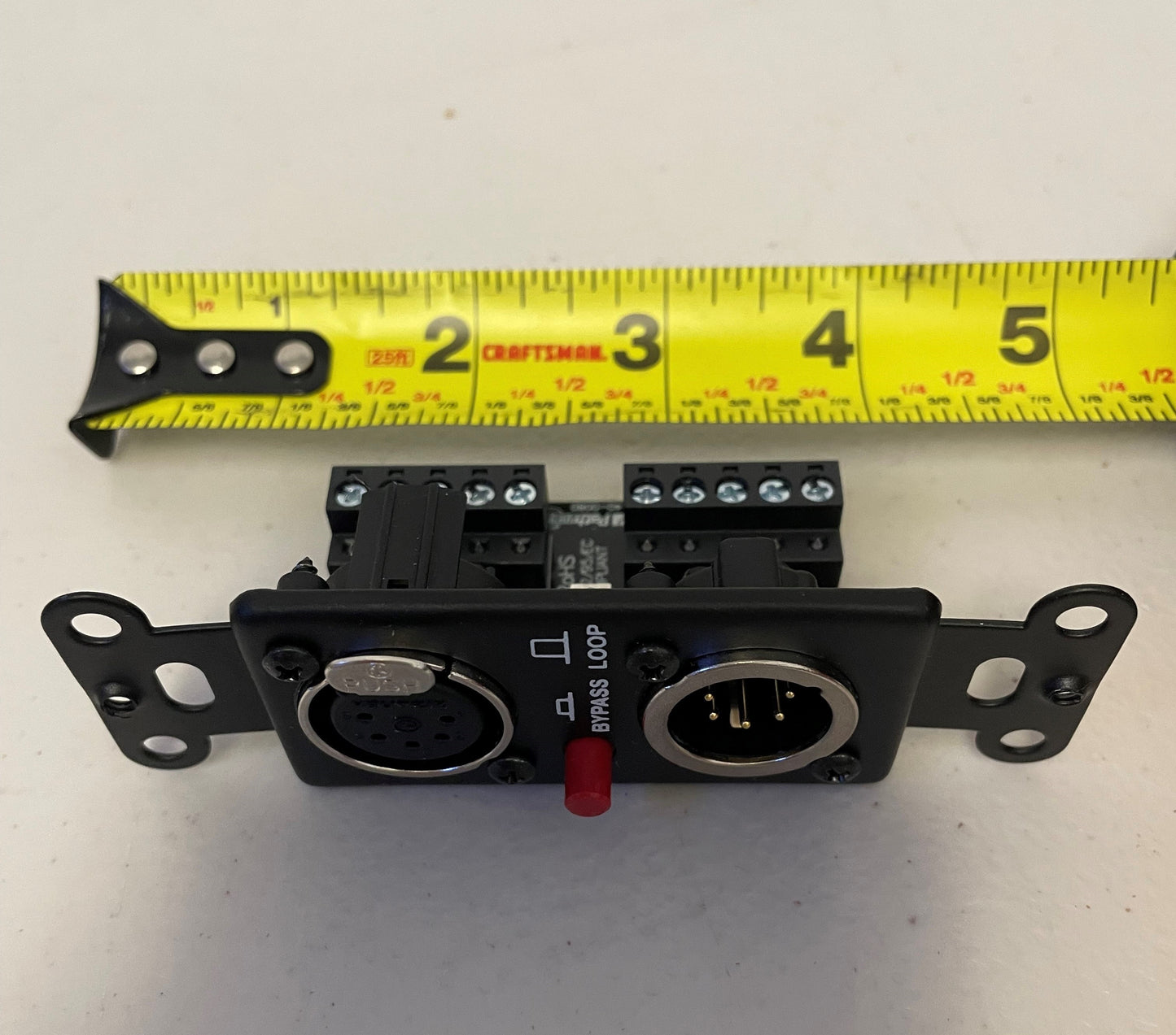 New Pathway Connectivity 5180 BL 5-Pin XLR M&F Passthrough. We Sell Professional Audio Equipment. Audio Systems, Amplifiers, Consoles, Mixers, Electronics, Entertainment and Live Sound.