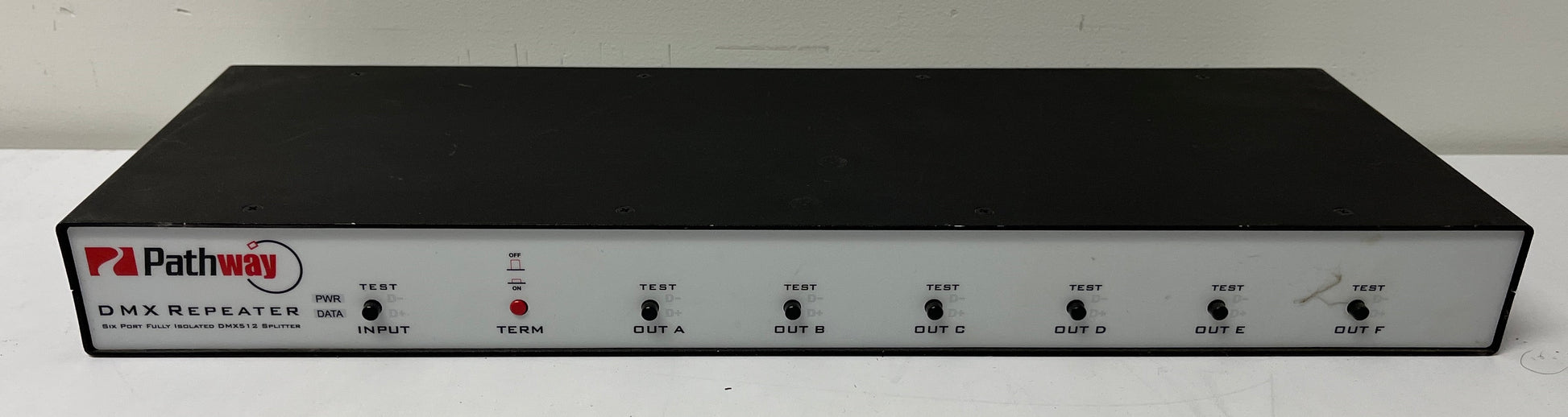 Pathway DMX Repeater 6 Port Splitter, Pathway DMX512-A Splitter, Pathway 6 Port DMX512-A, We Sell Professional Audio Equipment. Audio Systems, Amplifiers, Consoles, Mixers, Electronics, Entertainment, Live Sound