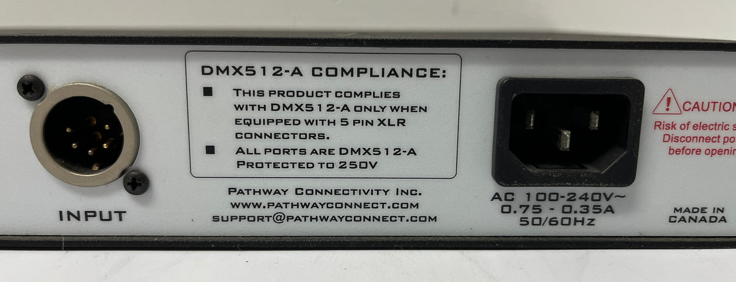 Pathway DMX Repeater 6 Port Splitter, Pathway DMX512-A Splitter, Pathway 6 Port DMX512-A, We Sell Professional Audio Equipment. Audio Systems, Amplifiers, Consoles, Mixers, Electronics, Entertainment, Live Sound