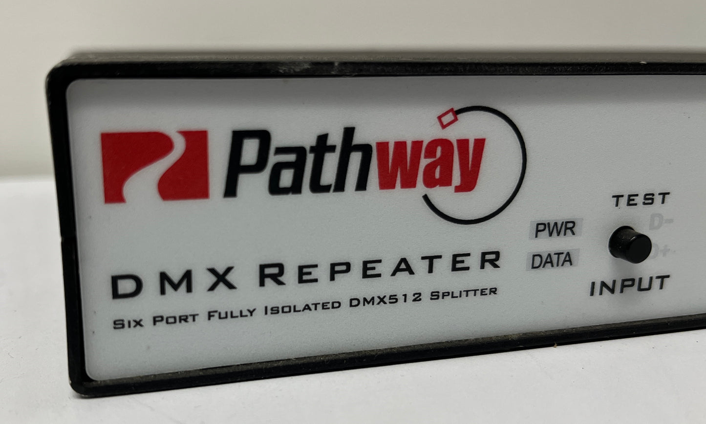Pathway DMX Repeater 6 Port Splitter, Pathway DMX512-A Splitter, Pathway 6 Port DMX512-A, We Sell Professional Audio Equipment. Audio Systems, Amplifiers, Consoles, Mixers, Electronics, Entertainment, Live Sound